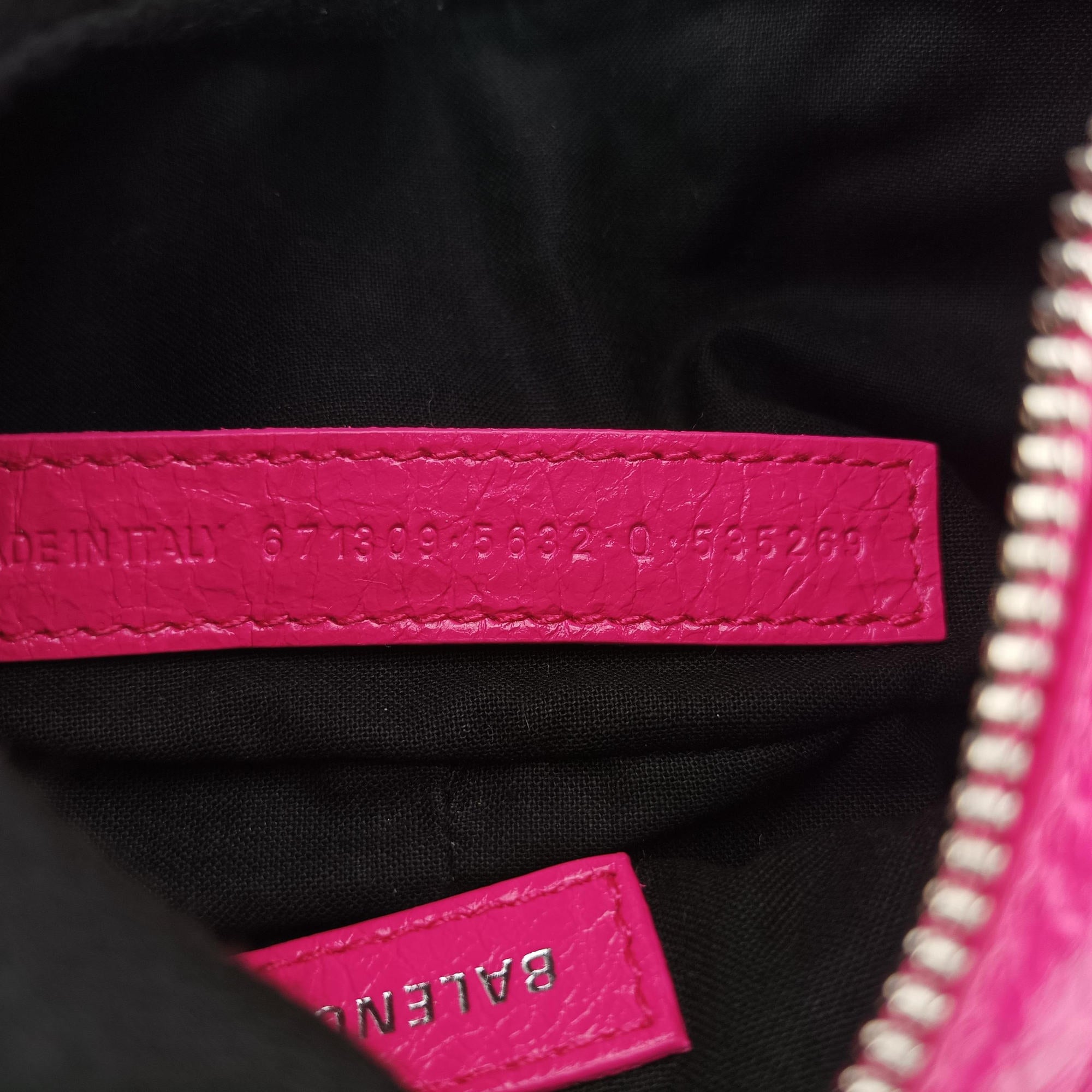 Pre-owned Balenciaga Le Cagole Pink lambskin  shoulderbag | stylenewstar