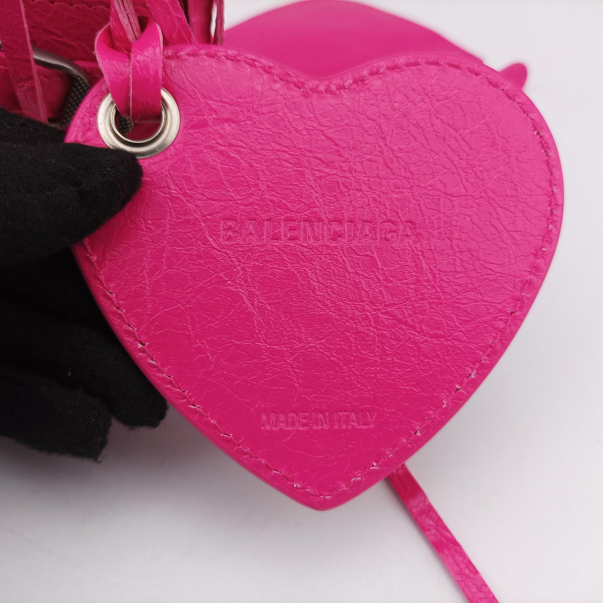 Pre-owned Balenciaga Le Cagole Pink lambskin  shoulderbag | stylenewstar
