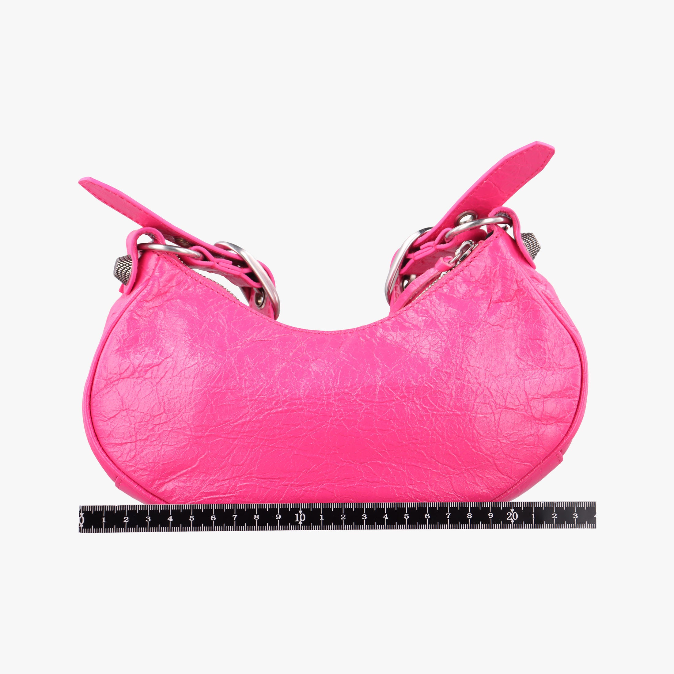 Pre-owned Balenciaga Le Cagole Pink lambskin  shoulderbag | stylenewstar