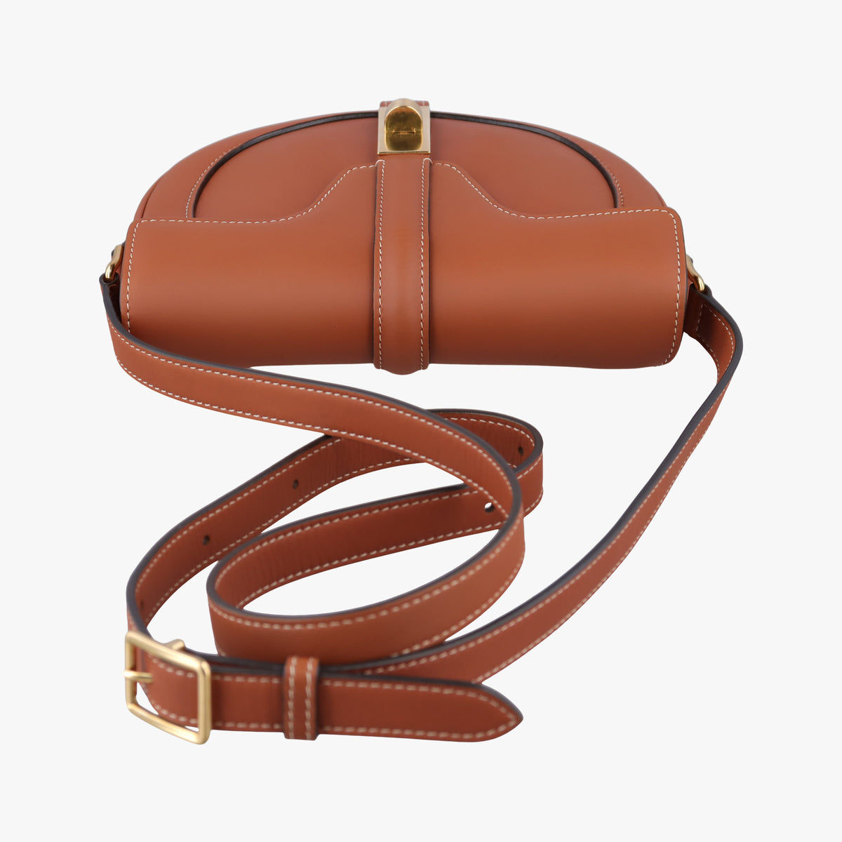 Pre-owned Celine Besace 16 Small Brown Leather W-SL-2 shoulderbag | stylenewstar
