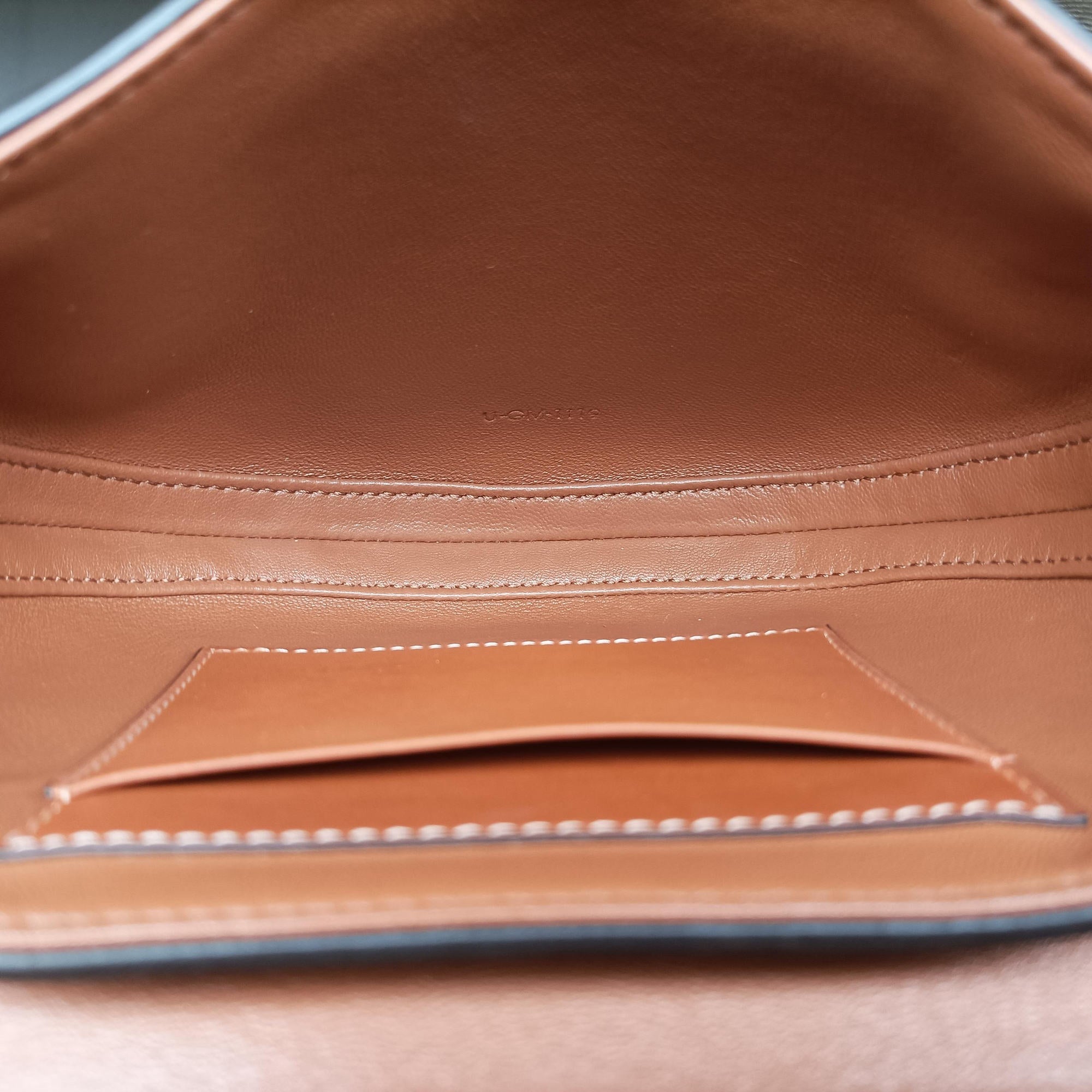Pre-owned Celine Besace 16 Small Brown Leather W-SL-2 shoulderbag | stylenewstar