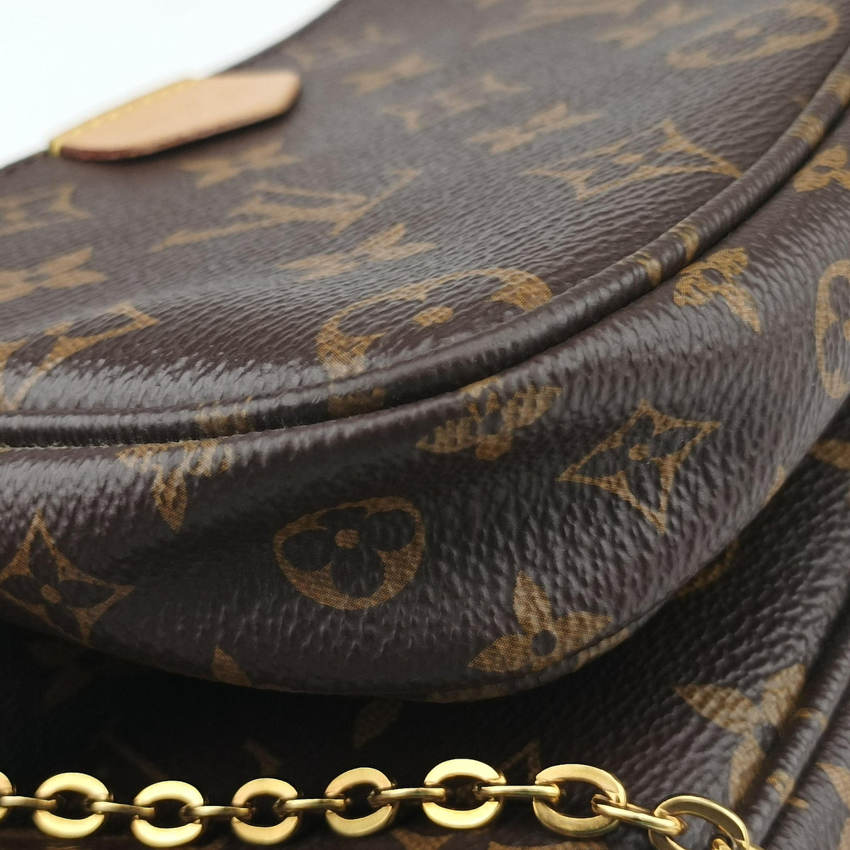Pre-owned Louis Vuitton Multi Pochette Accessoir brown×khaki Monogram Canvas M44813 shoulderbag | stylenewstar