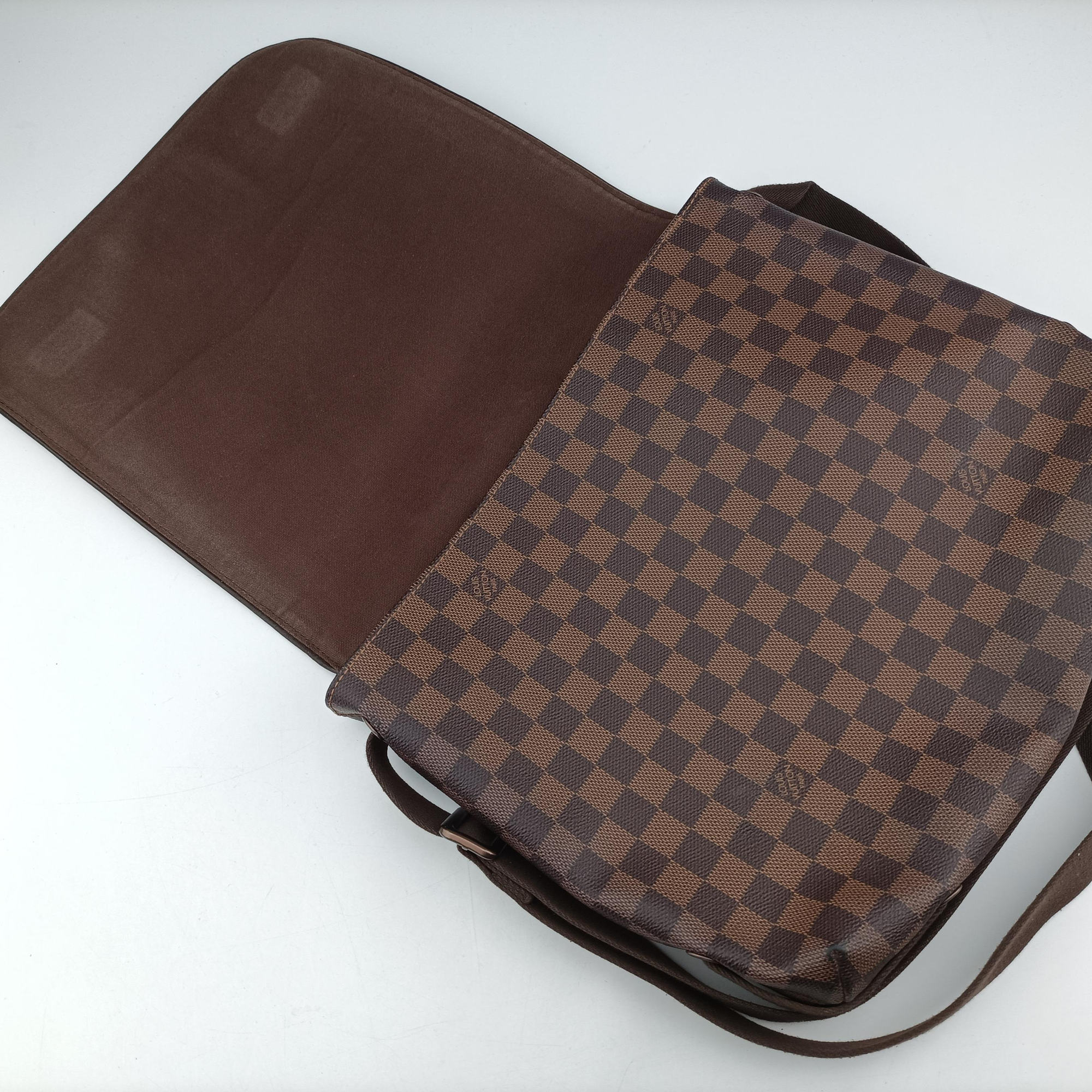 Pre-owned Louis Vuitton BROOKLYN MM EBENE Damier Canvas N51211 shoulderbag | stylenewstar