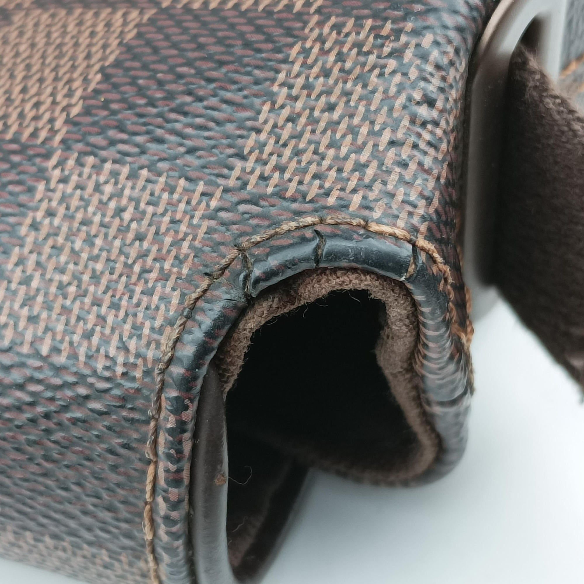 Pre-owned Louis Vuitton BROOKLYN MM EBENE Damier Canvas N51211 shoulderbag | stylenewstar