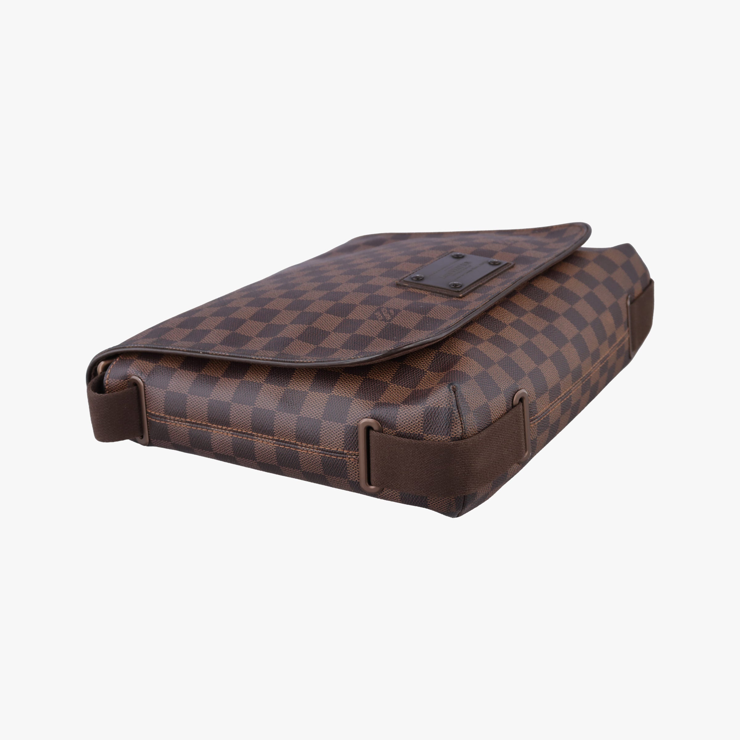 Pre-owned Louis Vuitton BROOKLYN MM EBENE Damier Canvas N51211 shoulderbag | stylenewstar