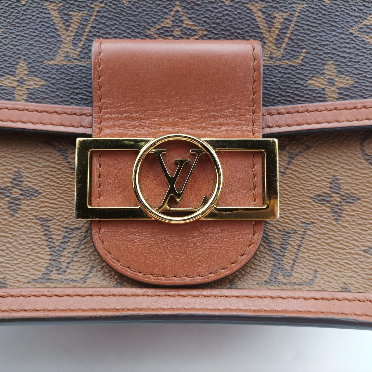 Pre-owned Louis Vuitton Dauphine Mini Brown Monogram Reverse M44580 shoulderbag | stylenewstar