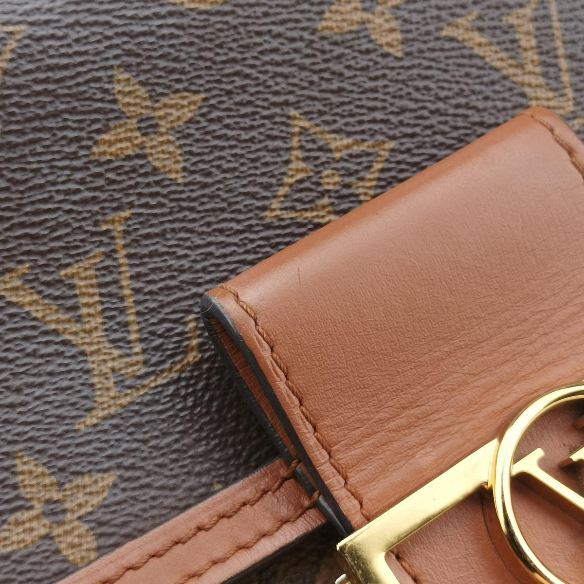 Pre-owned Louis Vuitton Dauphine Mini Brown Monogram Reverse M44580 shoulderbag | stylenewstar