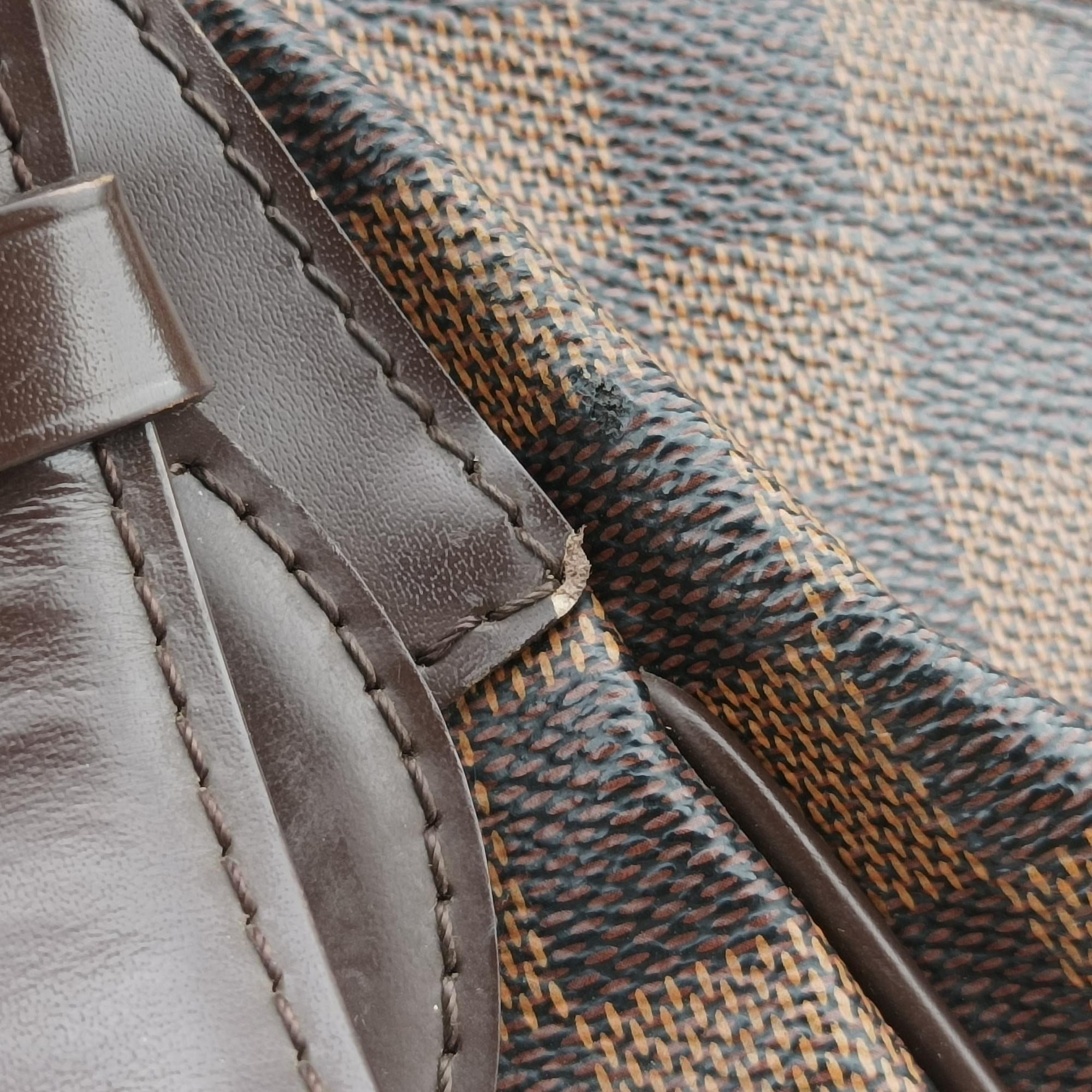 Pre-owned Louis Vuitton VERONA MM EBENE Damier Canvas N41118 shoulderbag | stylenewstar