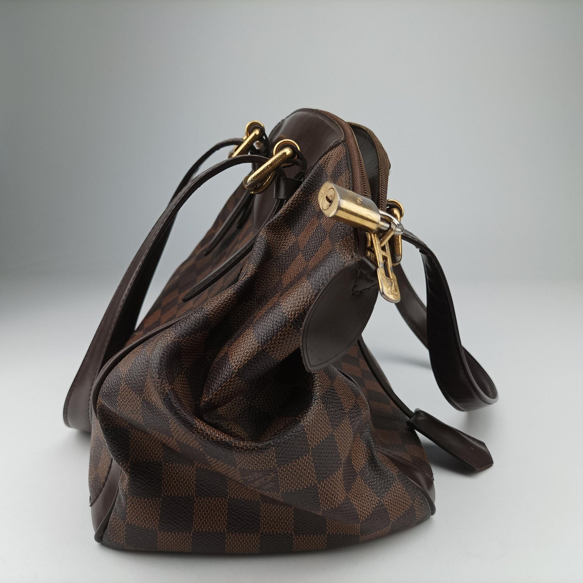 Pre-owned Louis Vuitton VERONA MM EBENE Damier Canvas N41118 shoulderbag | stylenewstar