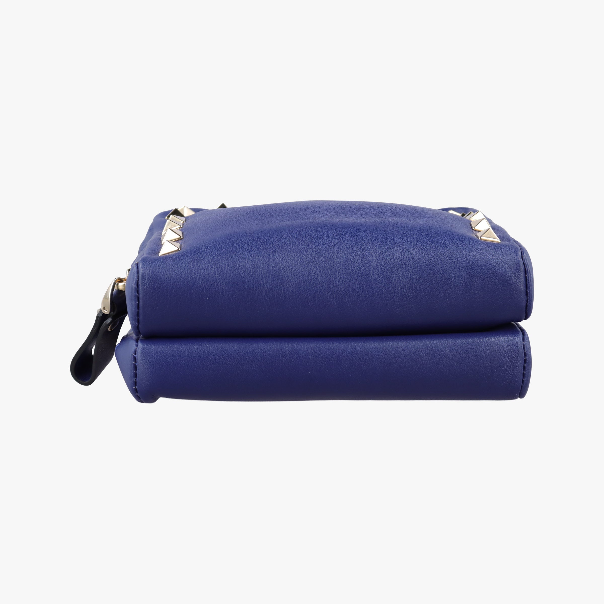 Pre-owned Valentino Rockstud Blue Leather  shoulderbag | stylenewstar