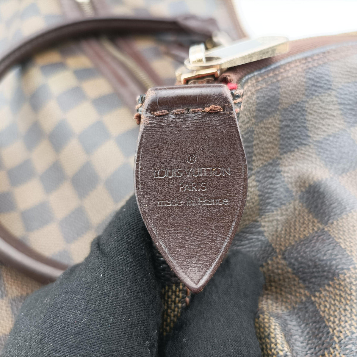 Pre-owned Louis Vuitton Saleya GM EBENE Damier Canvas N51181 shoulderbag | stylenewstar