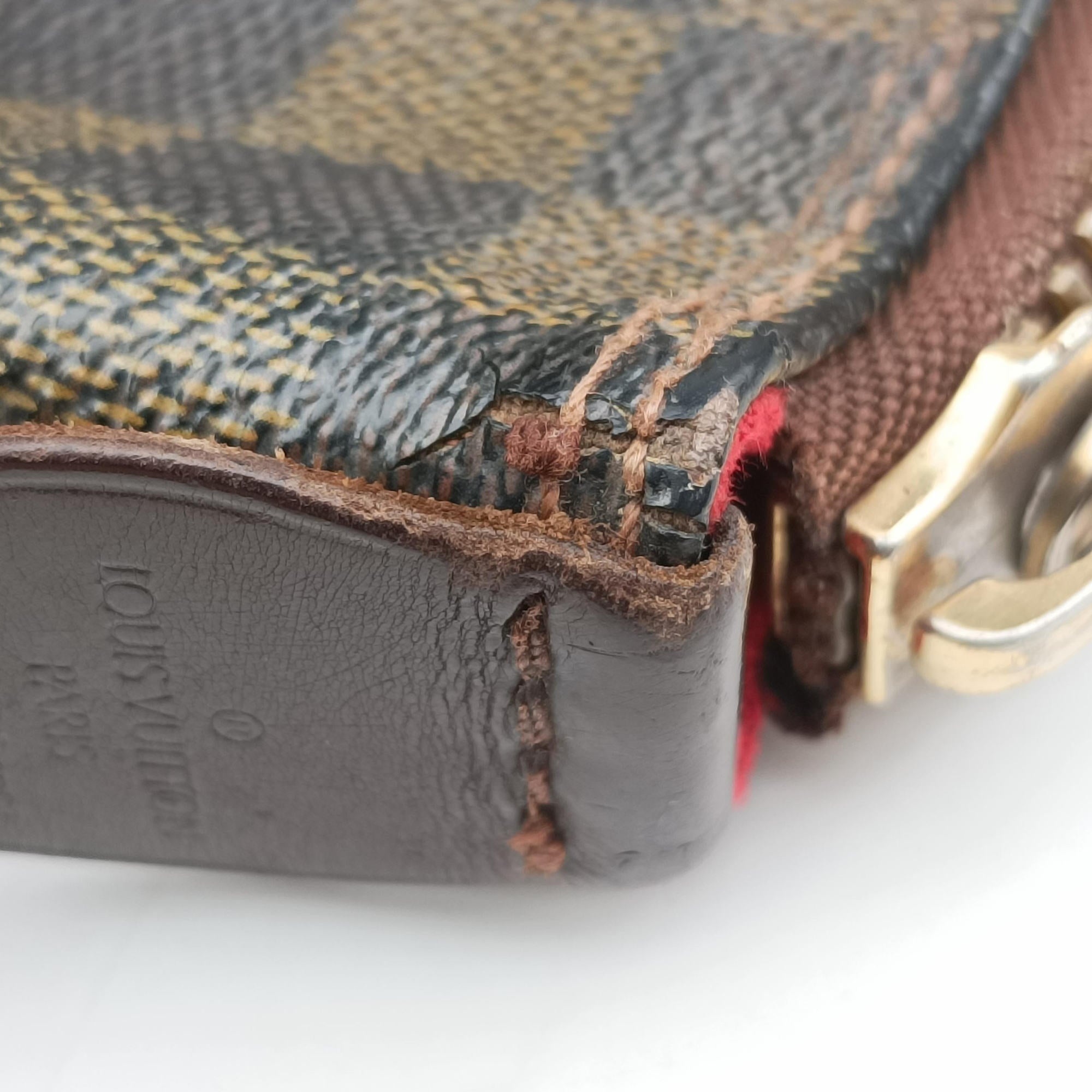 Pre-owned Louis Vuitton Saleya GM EBENE Damier Canvas N51181 shoulderbag | stylenewstar