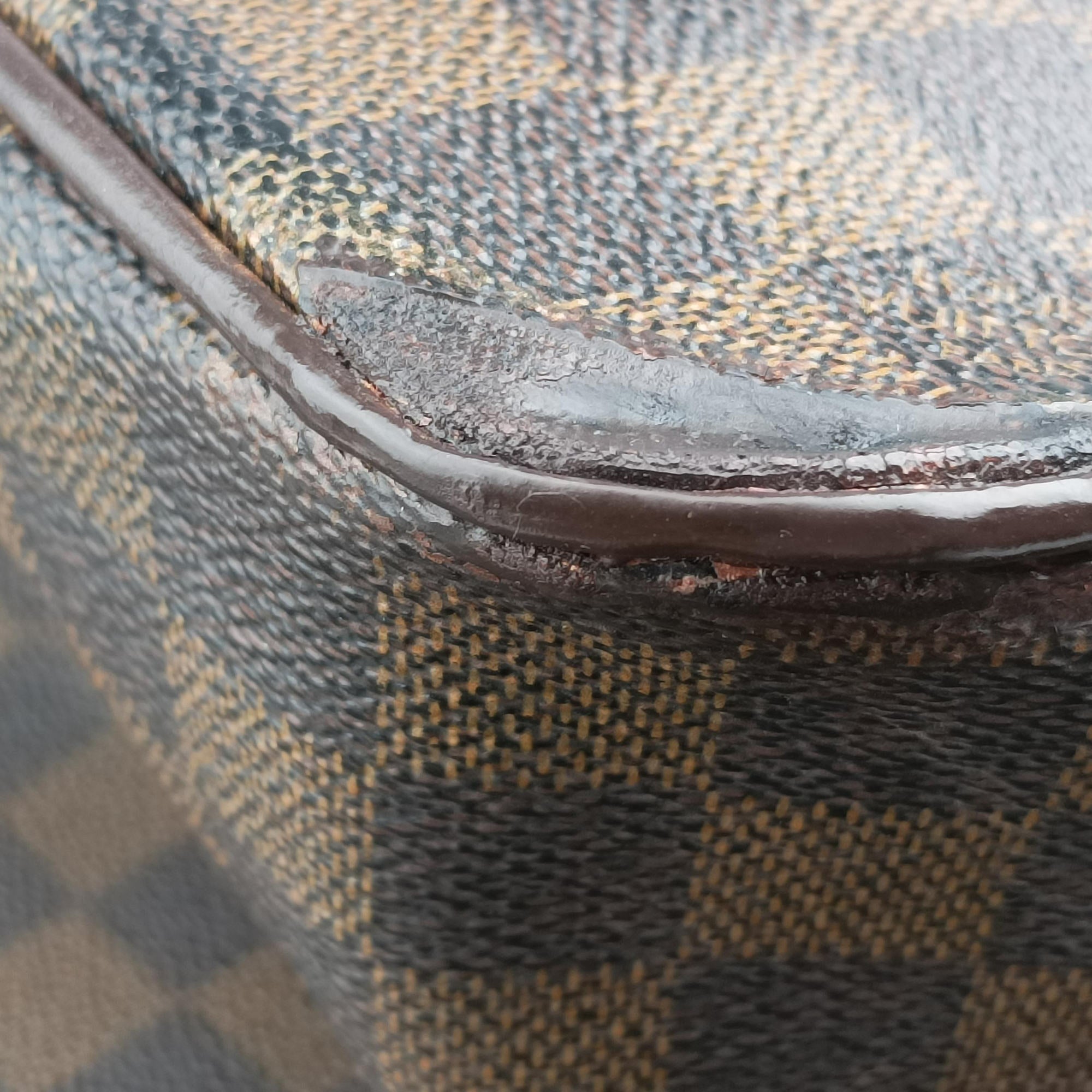 Pre-owned Louis Vuitton Saleya GM EBENE Damier Canvas N51181 shoulderbag | stylenewstar