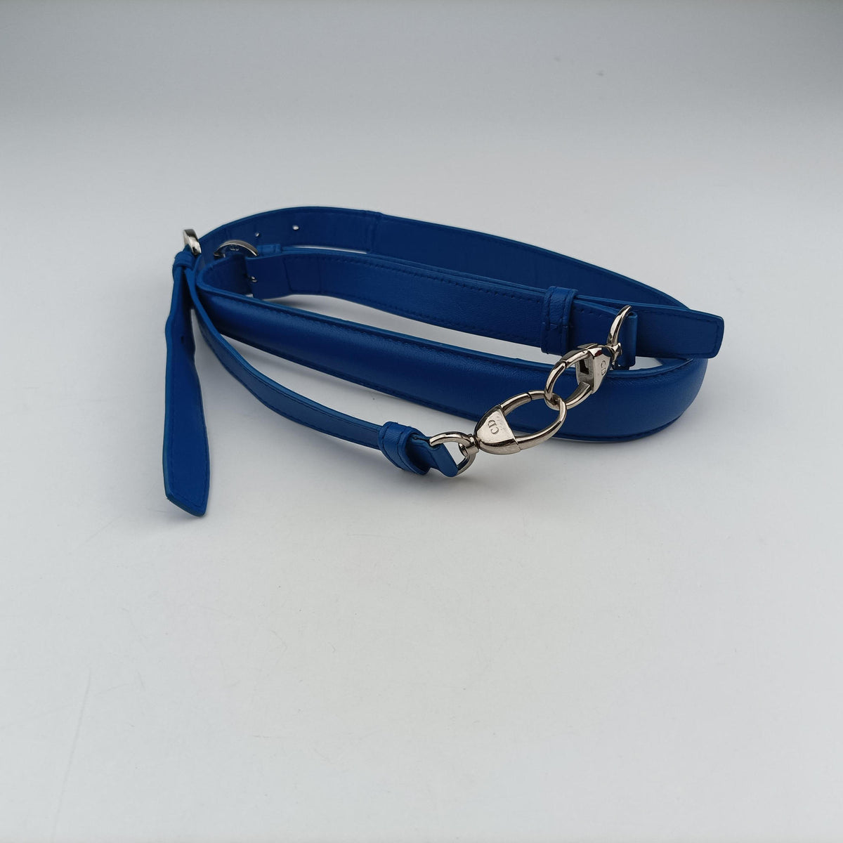 Pre-owned Christian Dior Granville Blue lambskin  shoulderbag | stylenewstar