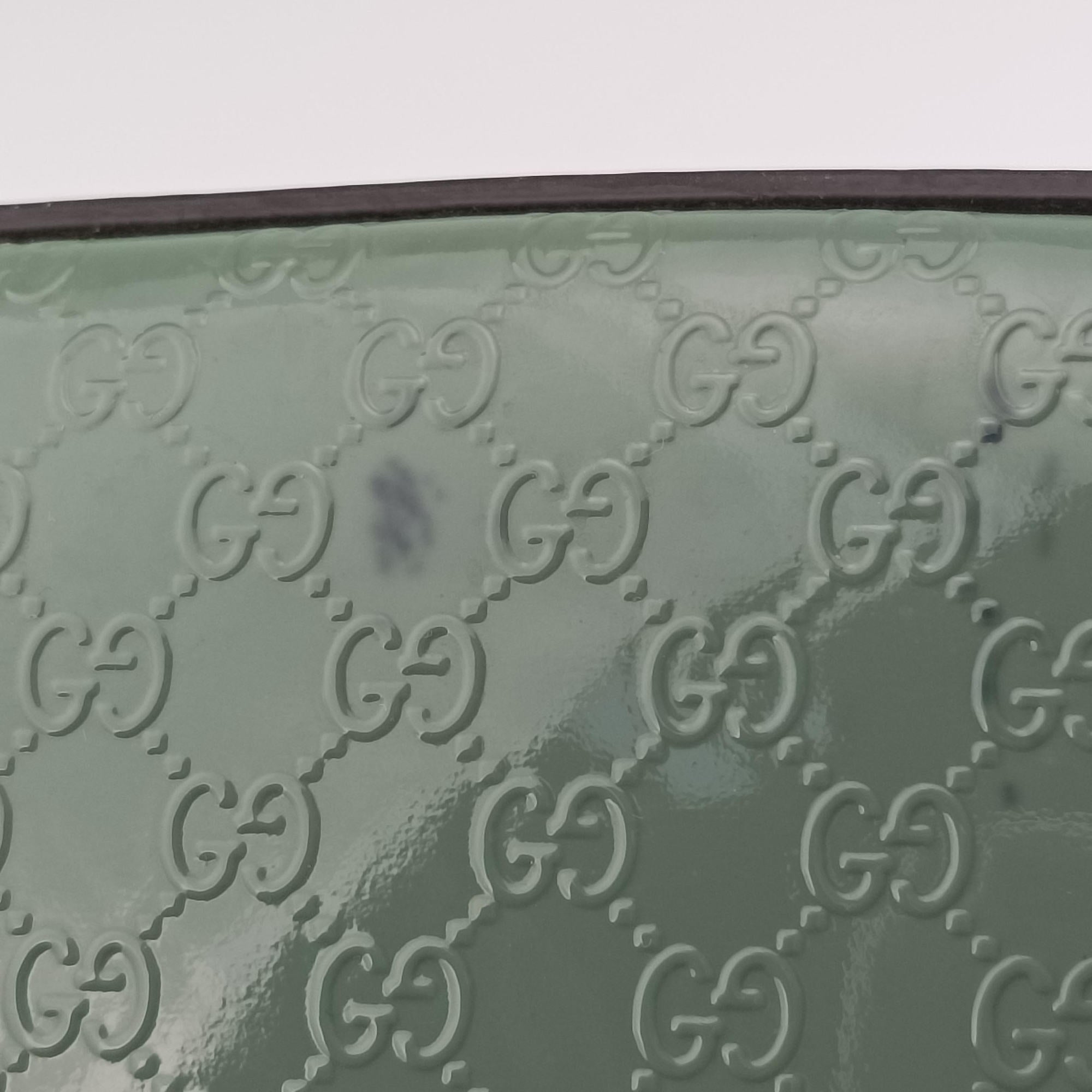 Pre-owned Gucci Microguccissima Green Patent Leather 309614 handbag | stylenewstar