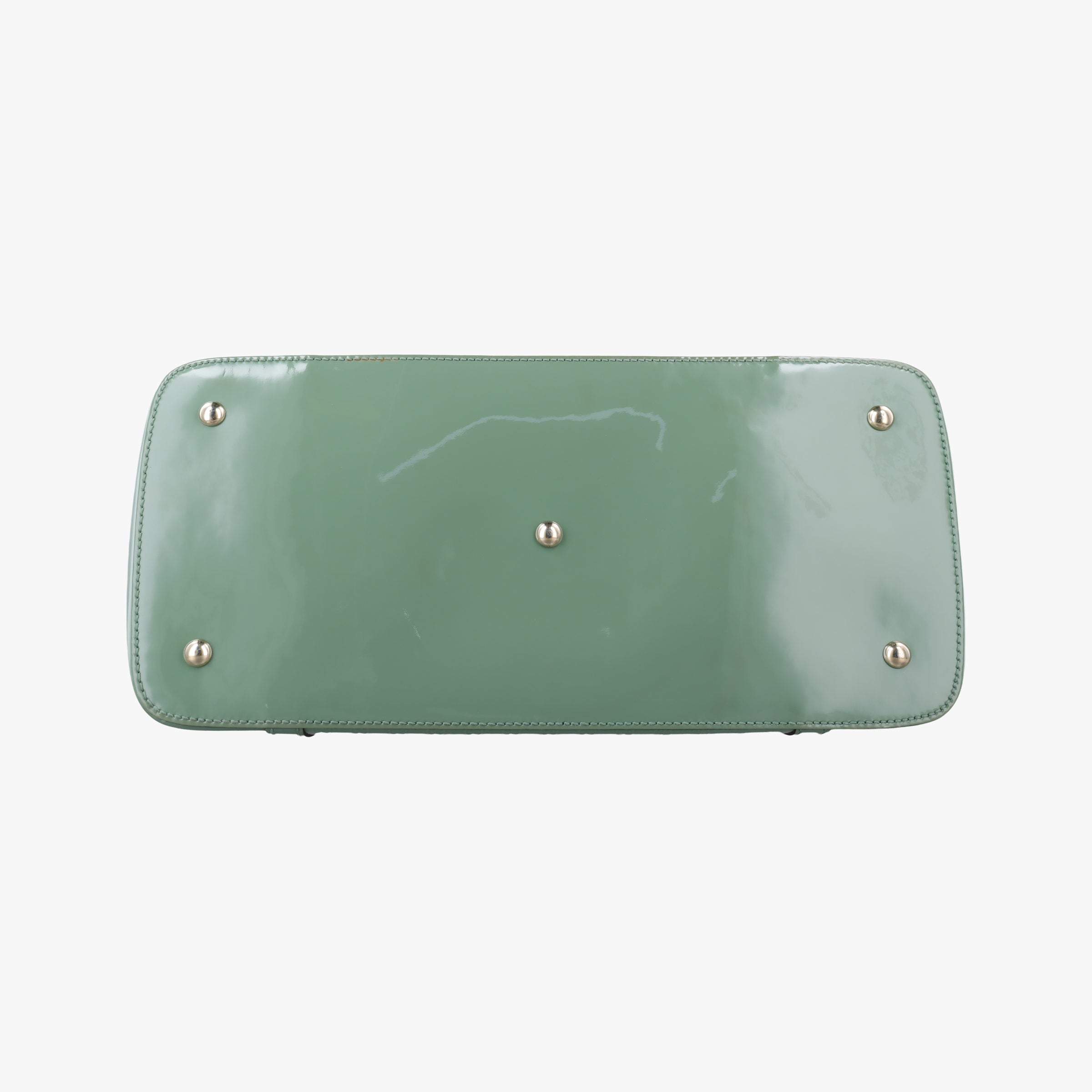 Pre-owned Gucci Microguccissima Green Patent Leather 309614 handbag | stylenewstar