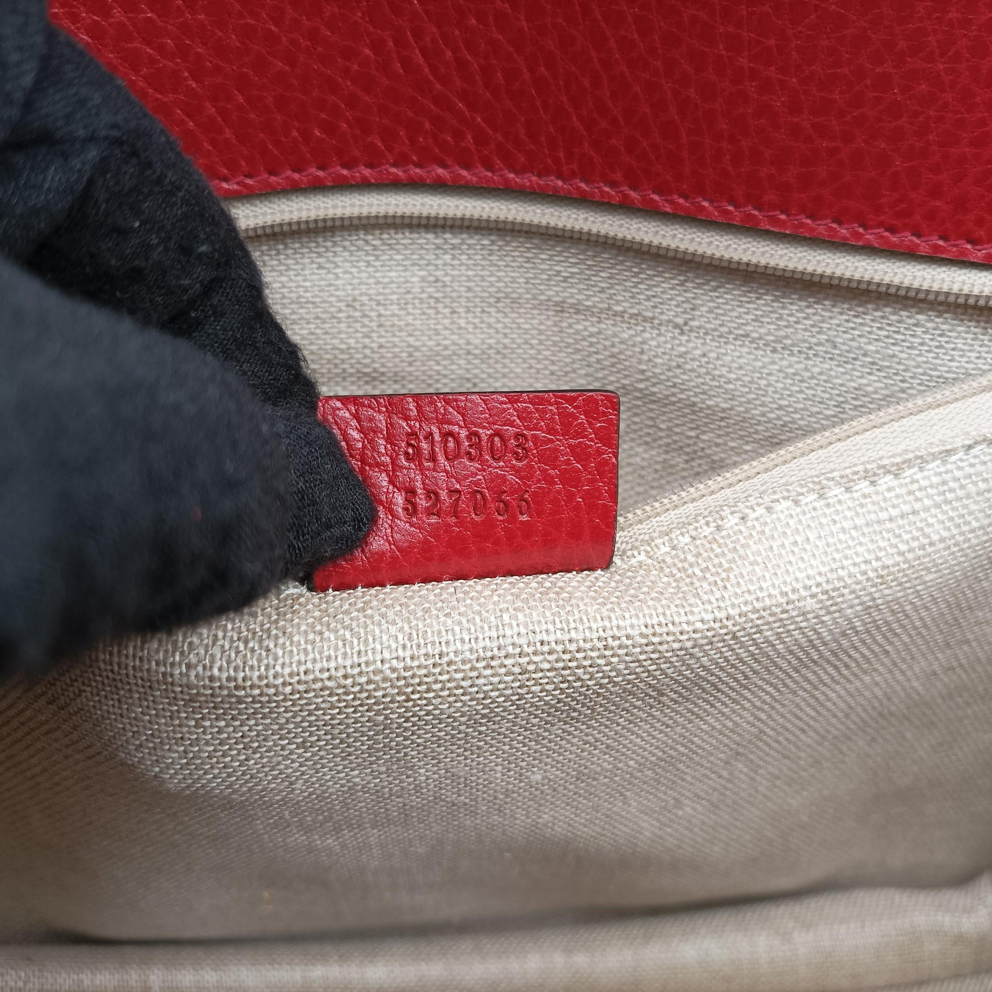 Pre-owned Gucci Interlocking G Red Leather 510303 shoulderbag | stylenewstar