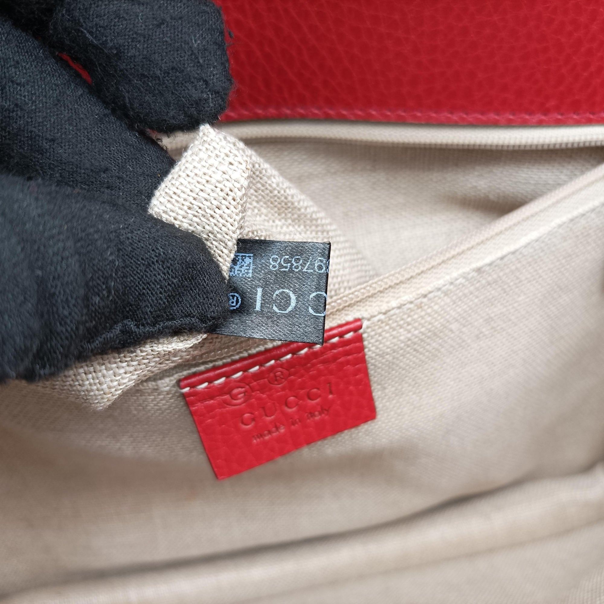 Pre-owned Gucci Interlocking G Red Leather 510303 shoulderbag | stylenewstar