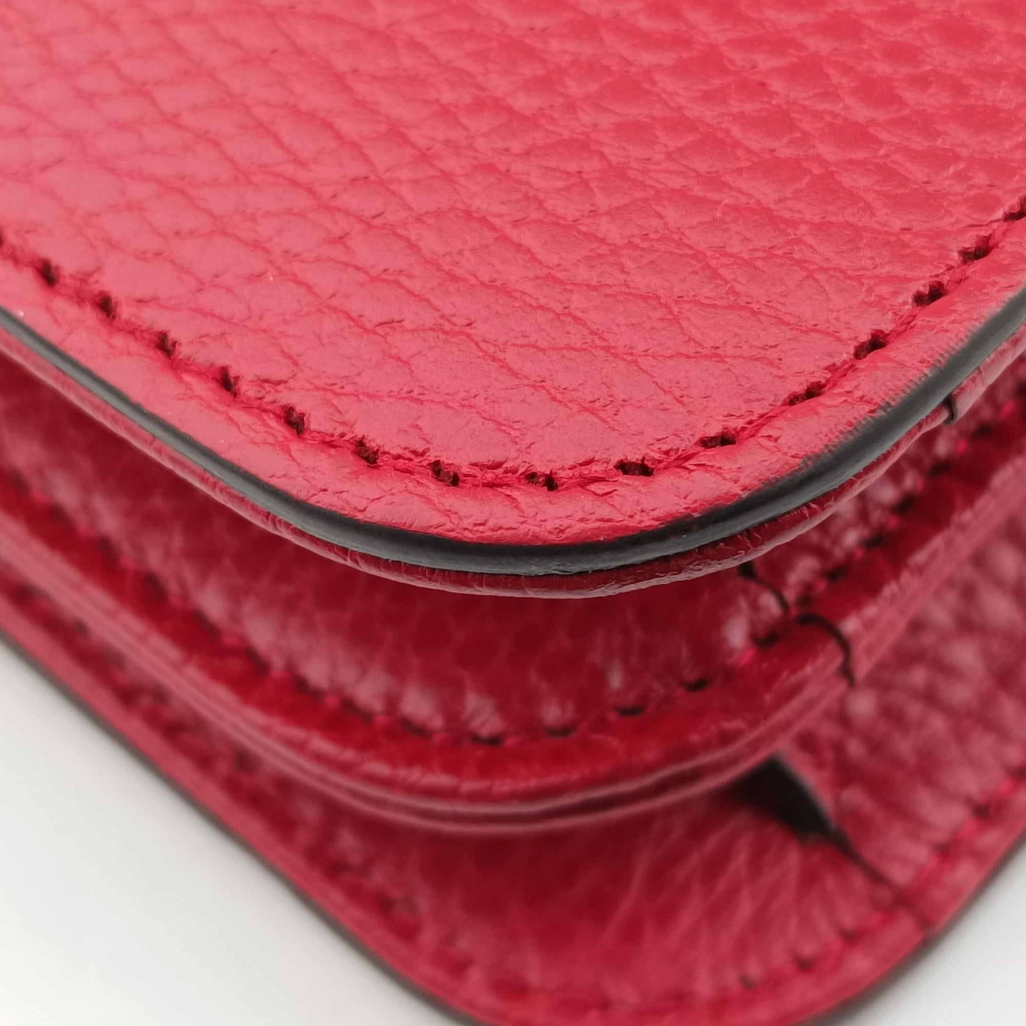 Pre-owned Gucci Interlocking G Red Leather 510303 shoulderbag | stylenewstar