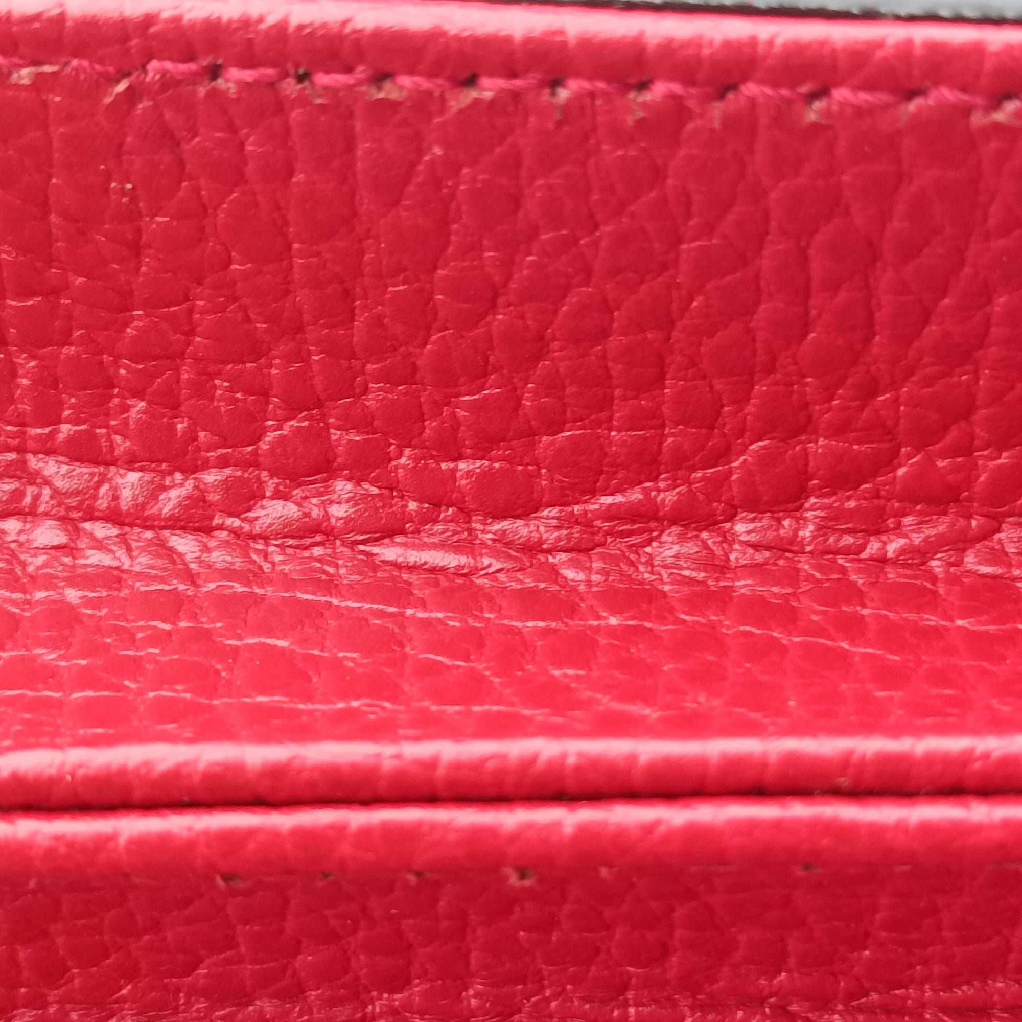 Pre-owned Gucci Interlocking G Red Leather 510303 shoulderbag | stylenewstar