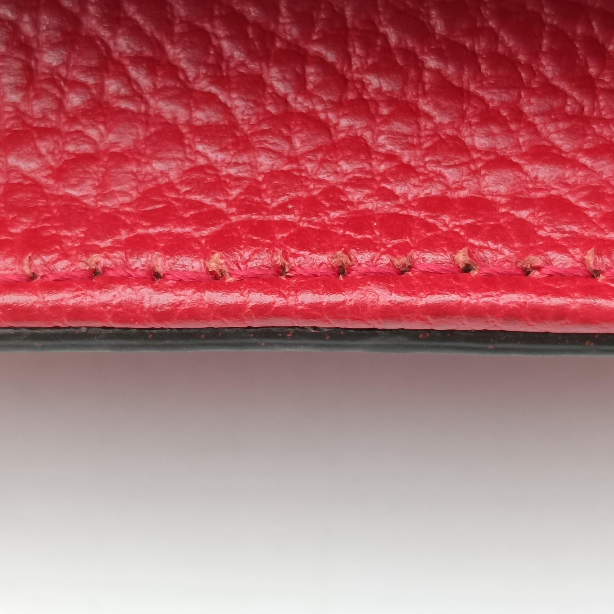 Pre-owned Gucci Interlocking G Red Leather 510303 shoulderbag | stylenewstar