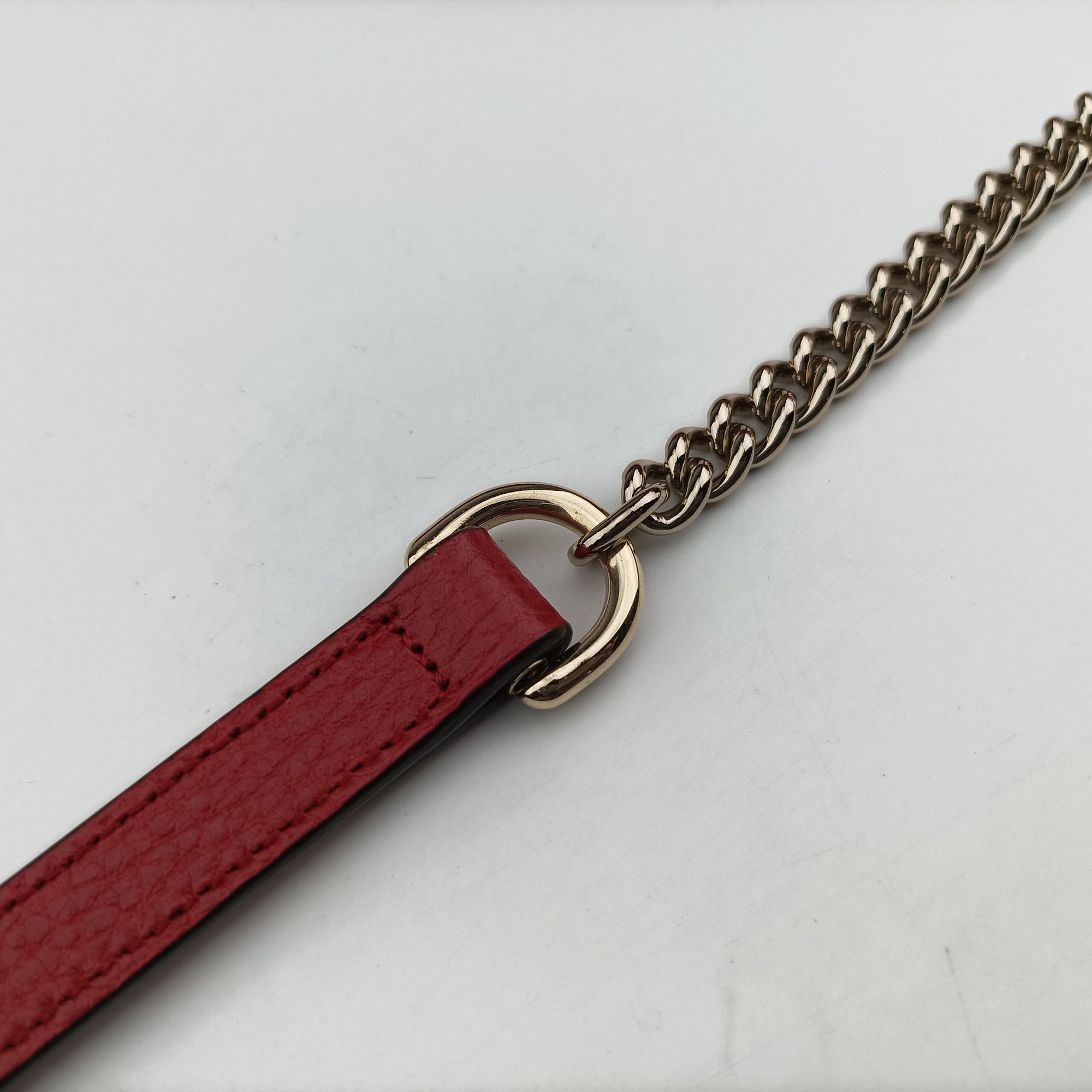Pre-owned Gucci Interlocking G Red Leather 510303 shoulderbag | stylenewstar