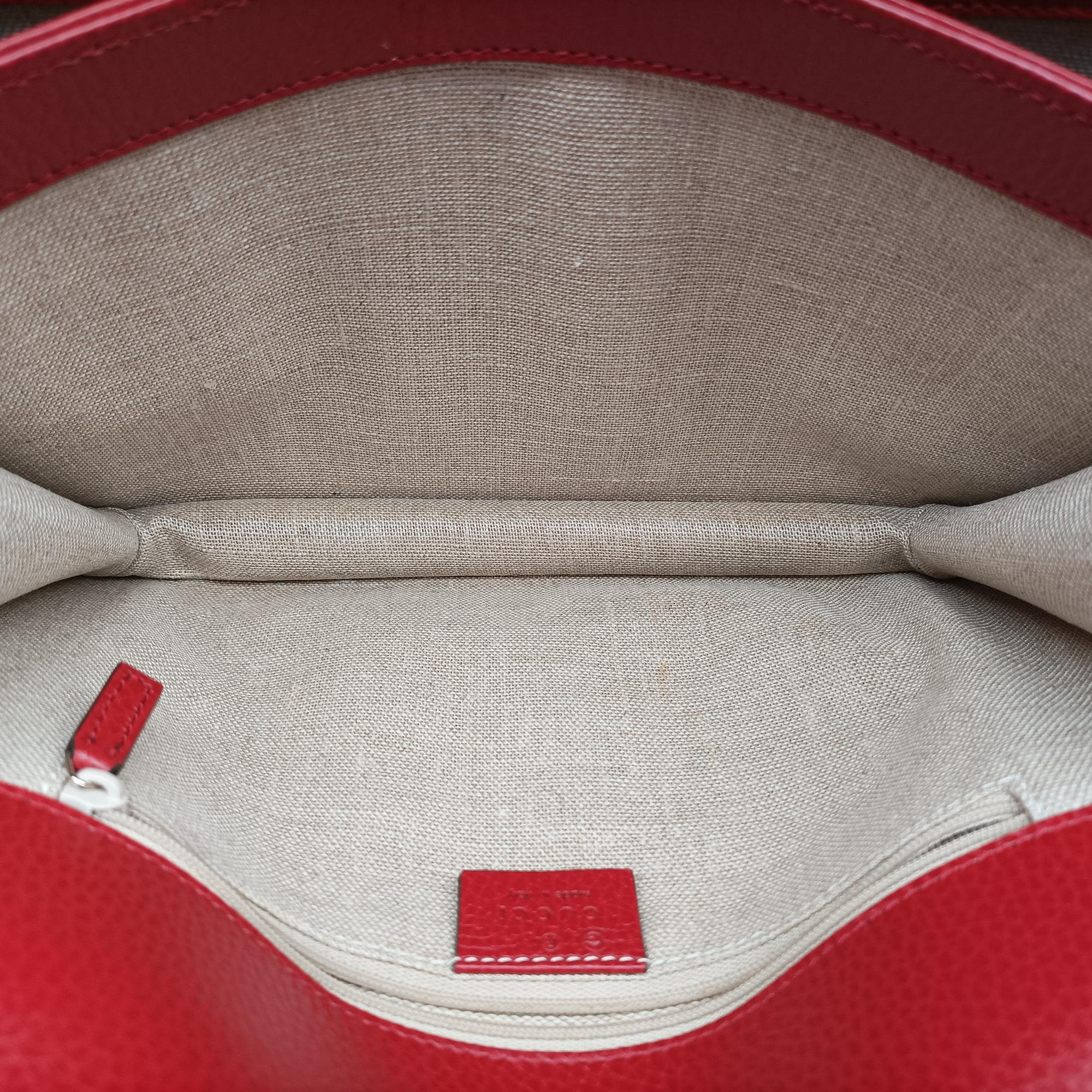 Pre-owned Gucci Interlocking G Red Leather 510303 shoulderbag | stylenewstar