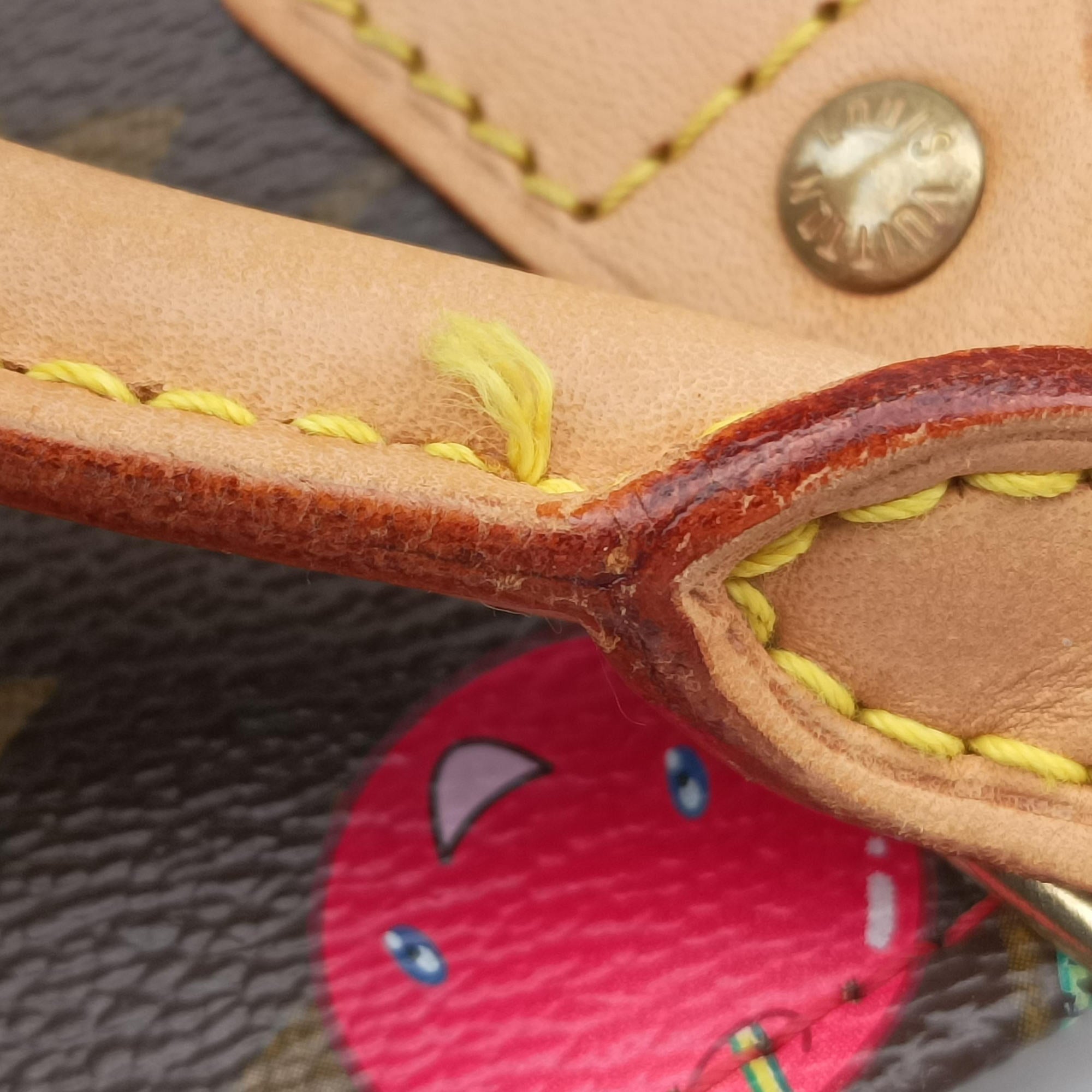 Secondhand Louis Vuitton Cherry Sac Plat Brown×Cherry Print Monogram Canvas M95010 handbag | stylenewstar