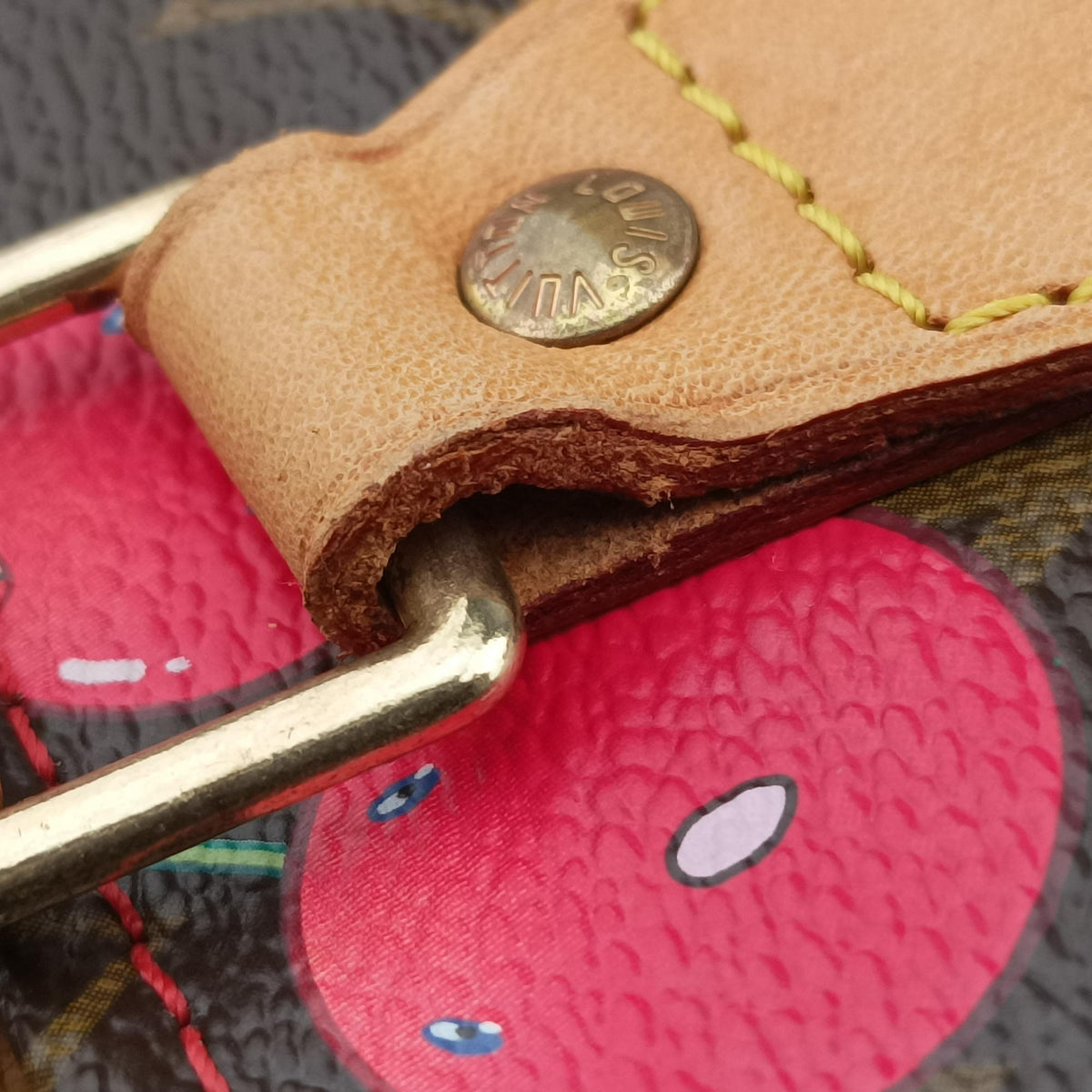 Secondhand Louis Vuitton Cherry Sac Plat Brown×Cherry Print Monogram Canvas M95010 handbag | stylenewstar