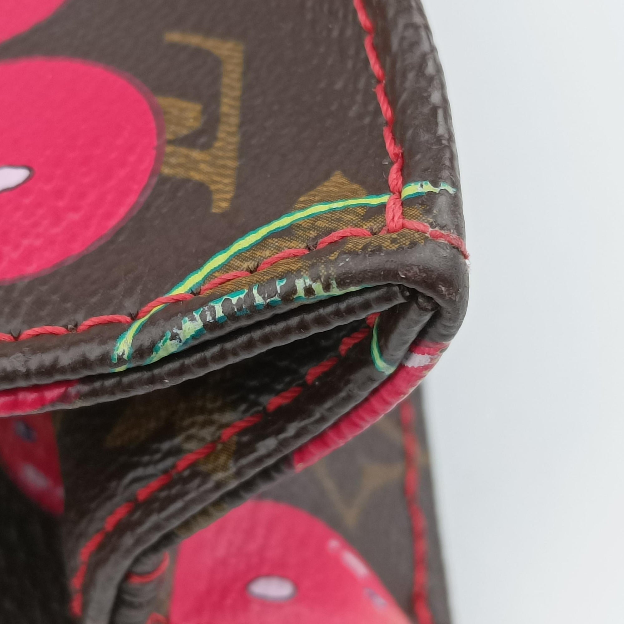 Secondhand Louis Vuitton Cherry Sac Plat Brown×Cherry Print Monogram Canvas M95010 handbag | stylenewstar