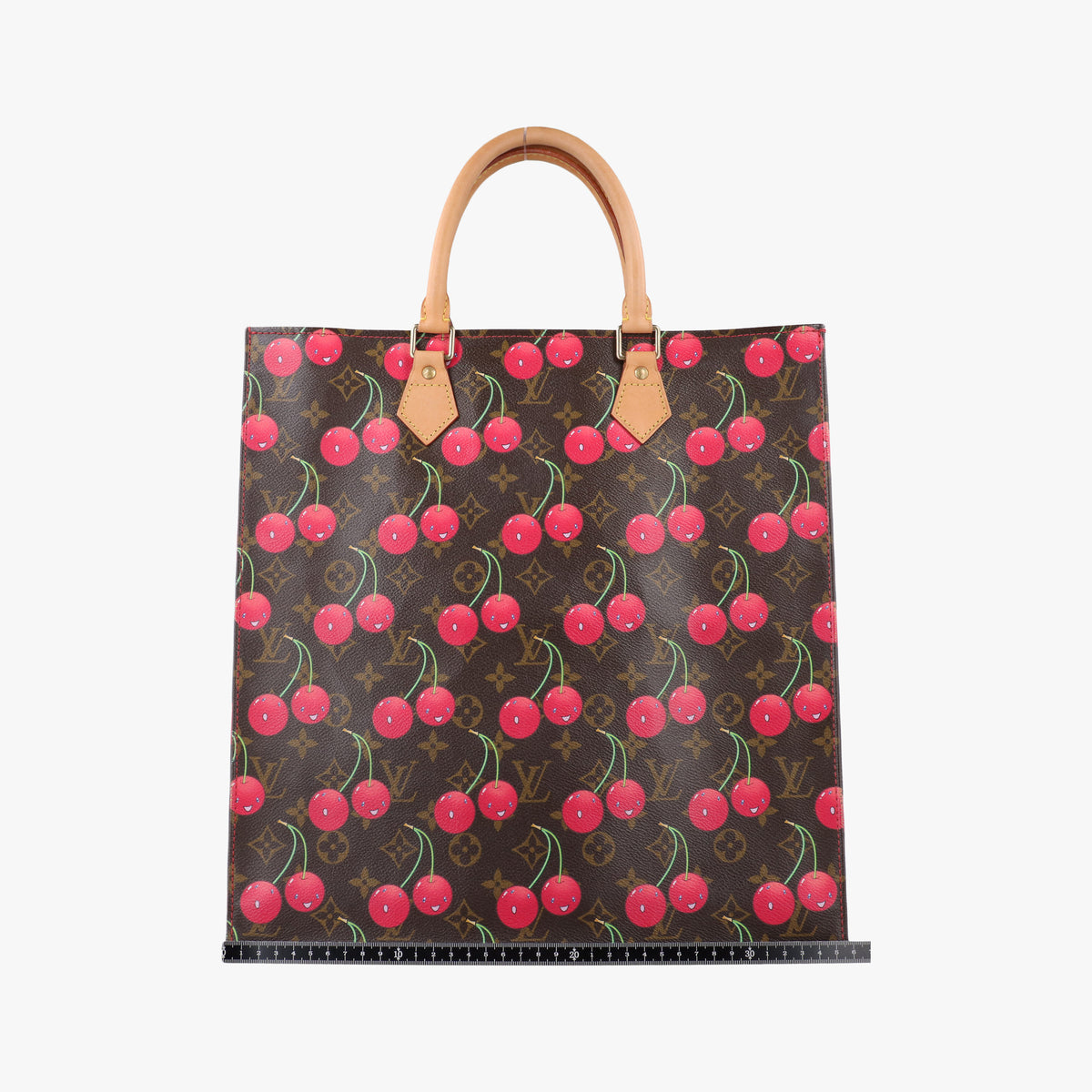 Secondhand Louis Vuitton Cherry Sac Plat Brown×Cherry Print Monogram Canvas M95010 handbag | stylenewstar