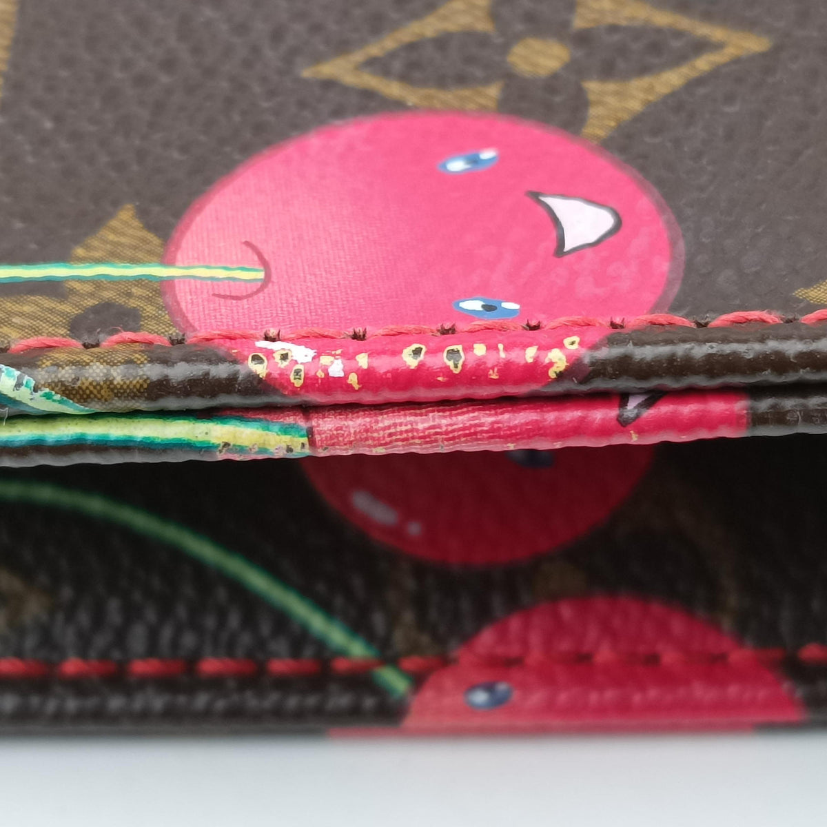 Secondhand Louis Vuitton Cherry Sac Plat Brown×Cherry Print Monogram Canvas M95010 handbag | stylenewstar