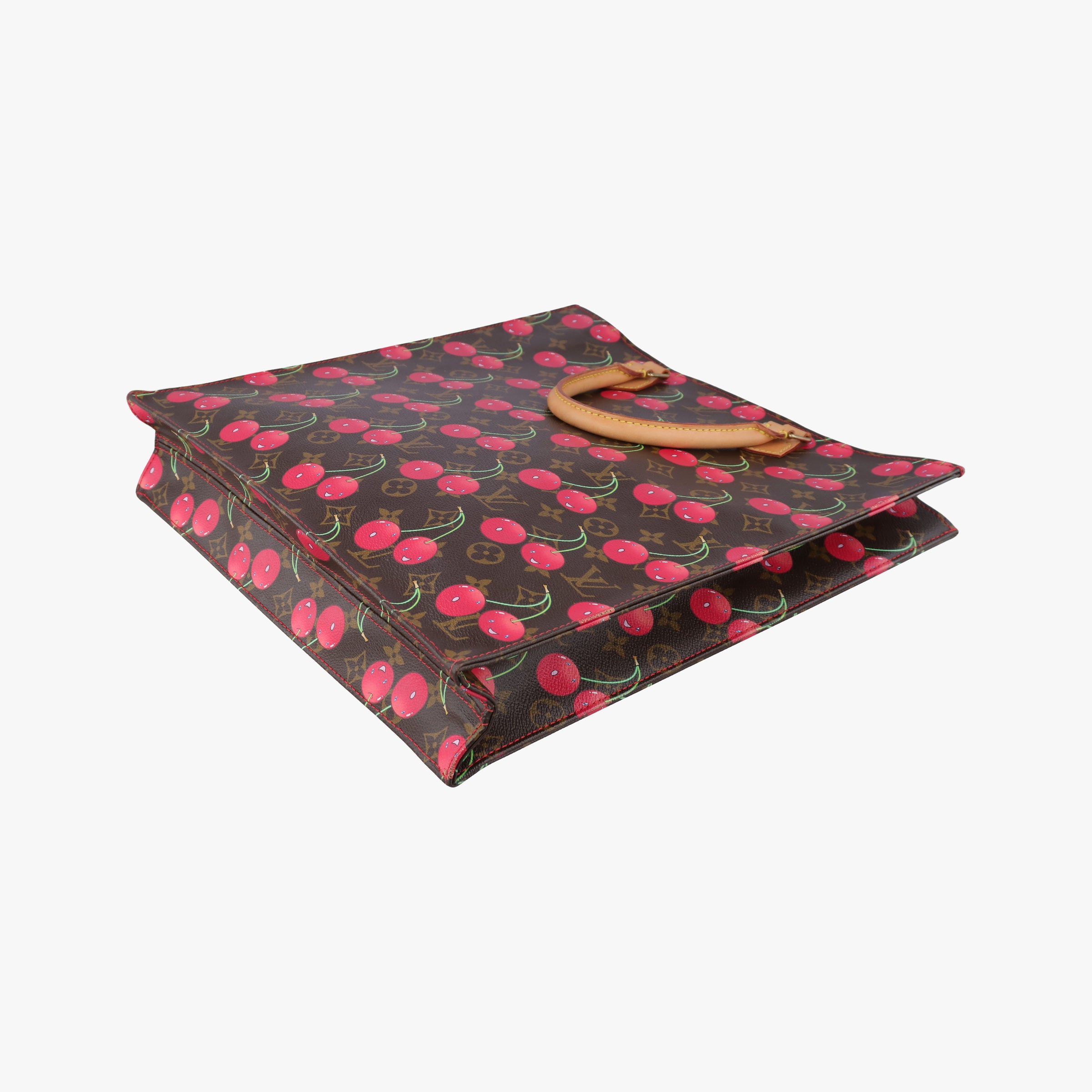 Secondhand Louis Vuitton Cherry Sac Plat Brown×Cherry Print Monogram Canvas M95010 handbag | stylenewstar