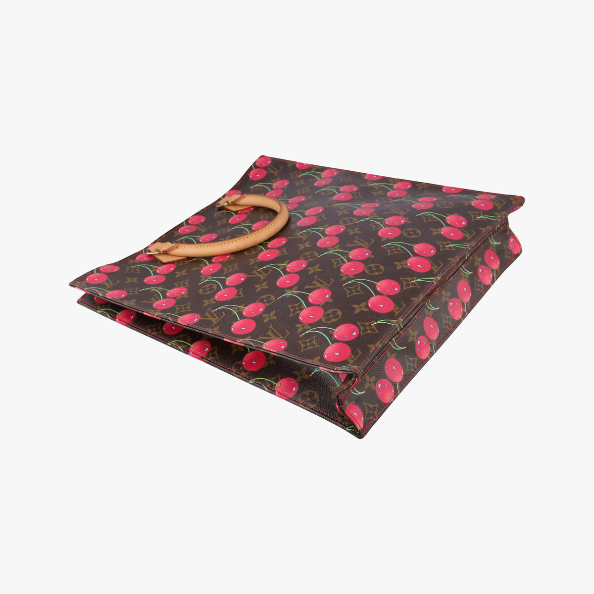 Secondhand Louis Vuitton Cherry Sac Plat Brown×Cherry Print Monogram Canvas M95010 handbag | stylenewstar