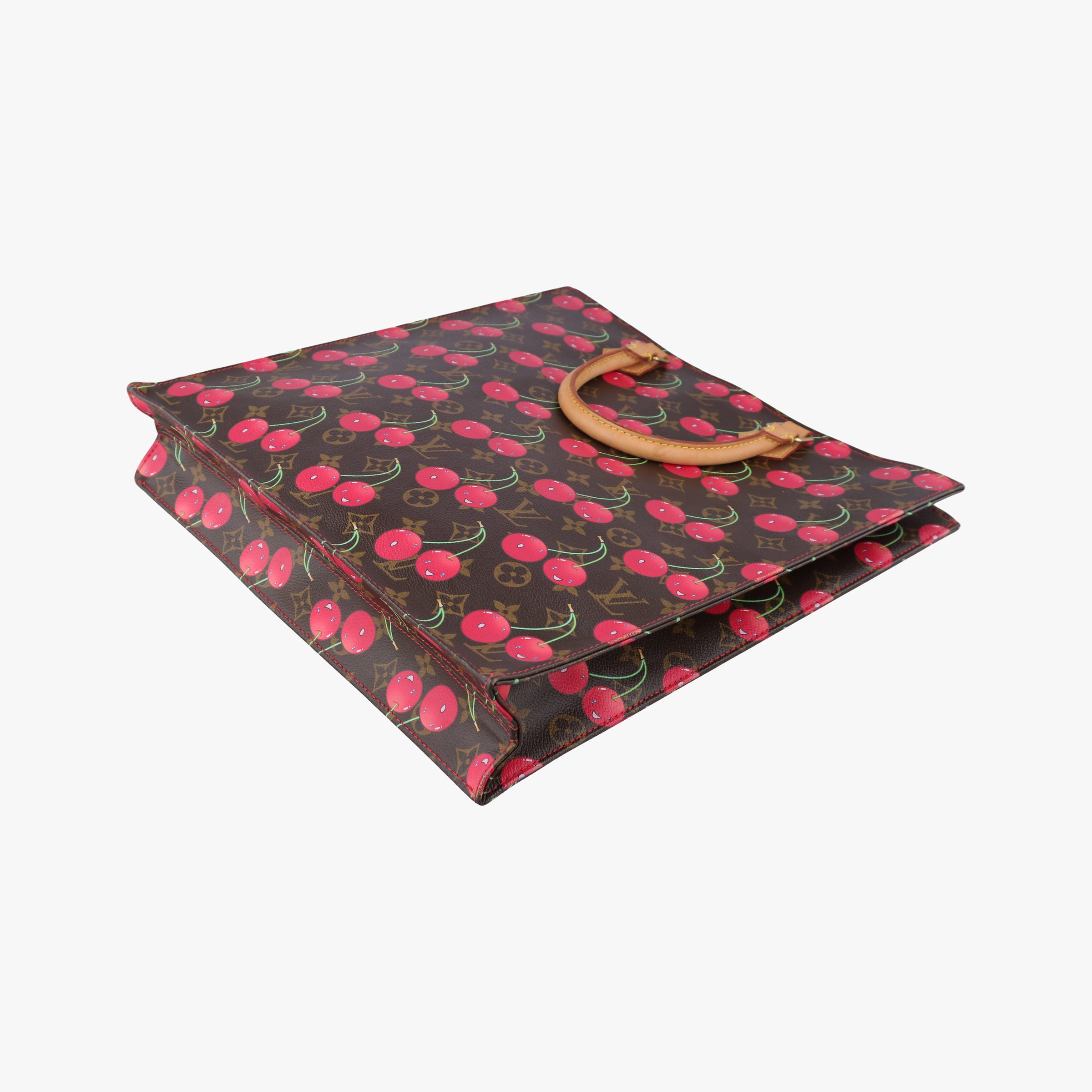 Secondhand Louis Vuitton Cherry Sac Plat Brown×Cherry Print Monogram Canvas M95010 handbag | stylenewstar