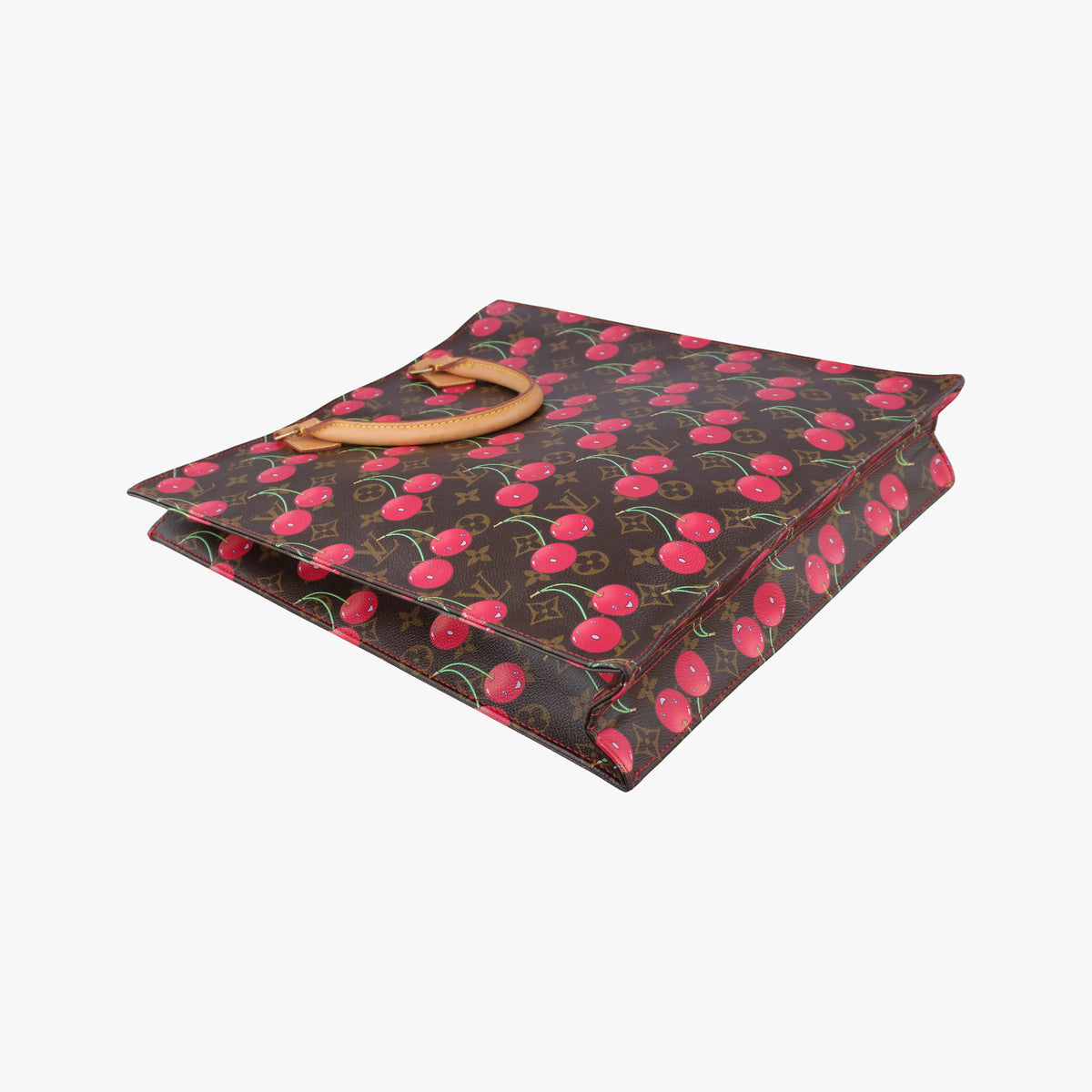 Secondhand Louis Vuitton Cherry Sac Plat Brown×Cherry Print Monogram Canvas M95010 handbag | stylenewstar