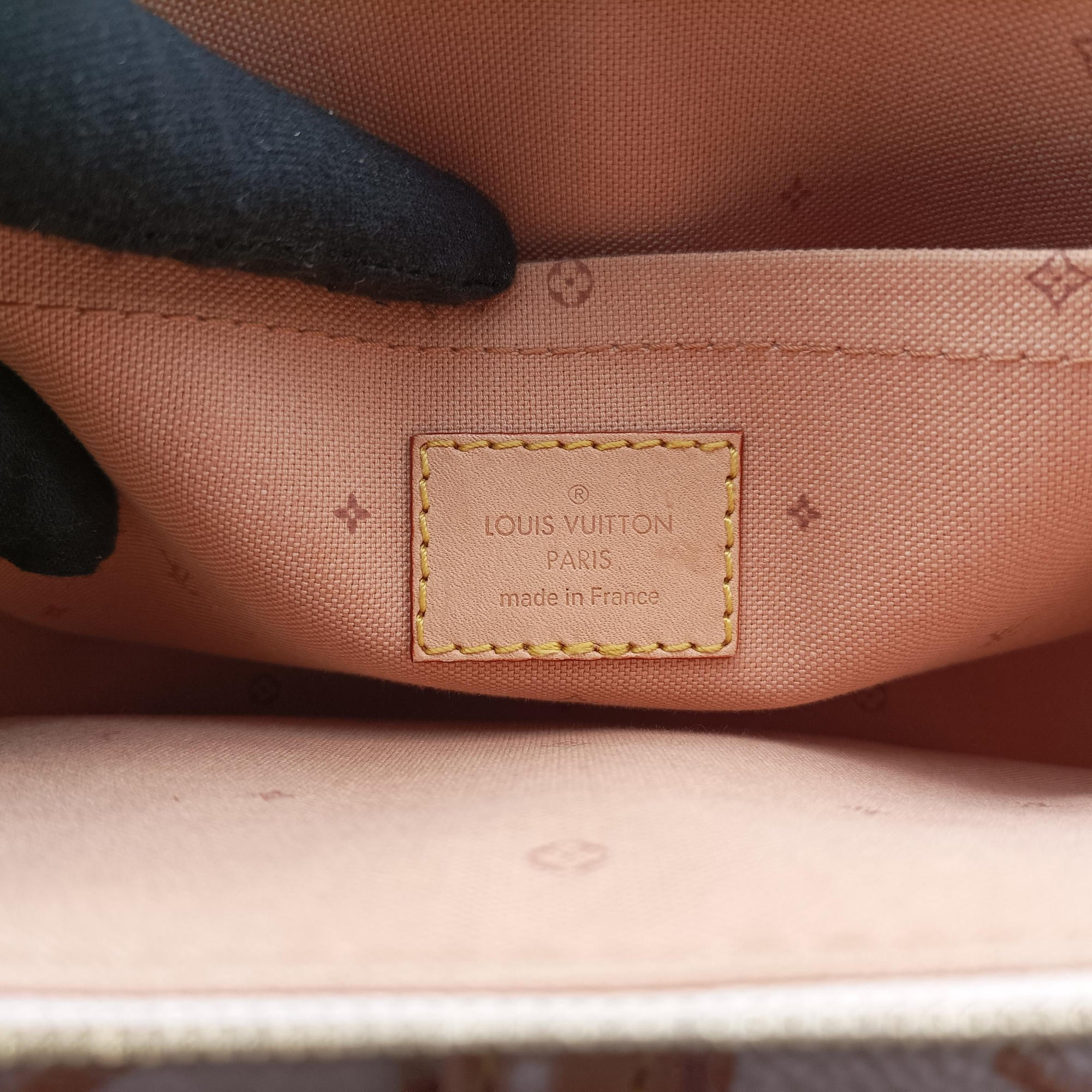 Pre-owned Louis Vuitton Maxi Pochette Accessoires Ivory x Brown PVC-coated canvas M20920 shoulderbag | stylenewstar