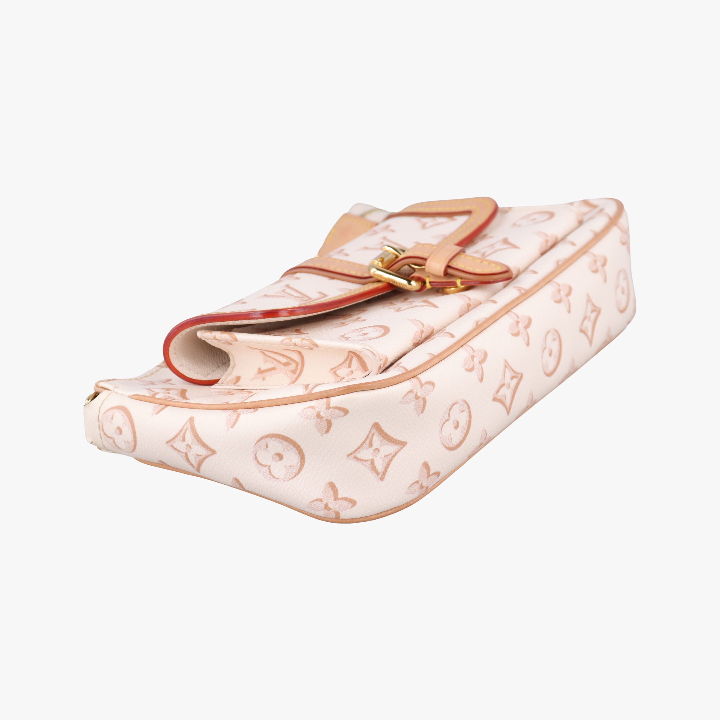 Pre-owned Louis Vuitton Maxi Pochette Accessoires Ivory x Brown PVC-coated canvas M20920 shoulderbag | stylenewstar