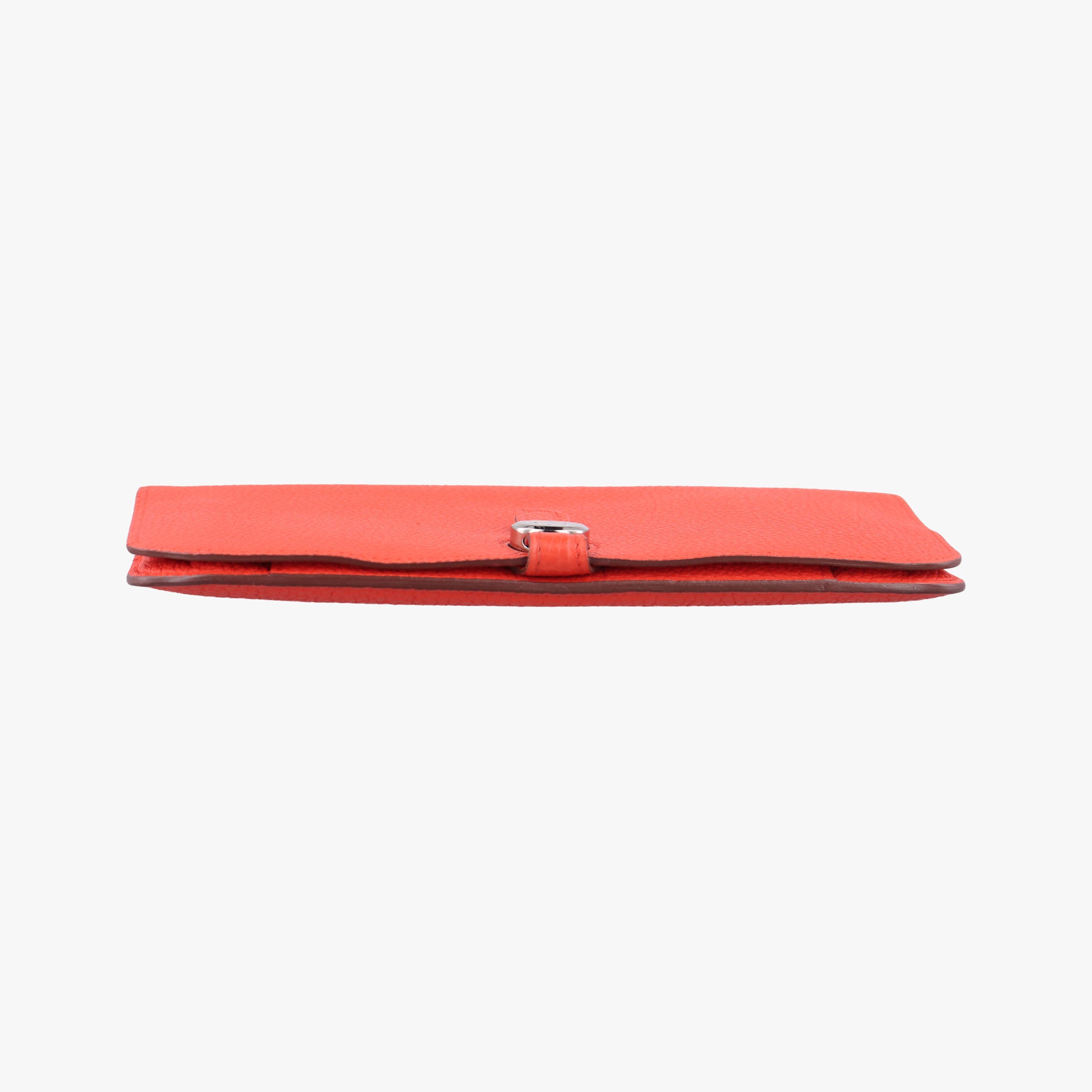 Pre-owned Hermes Dogon Duo Orange Togo  clutchbag | stylenewstar