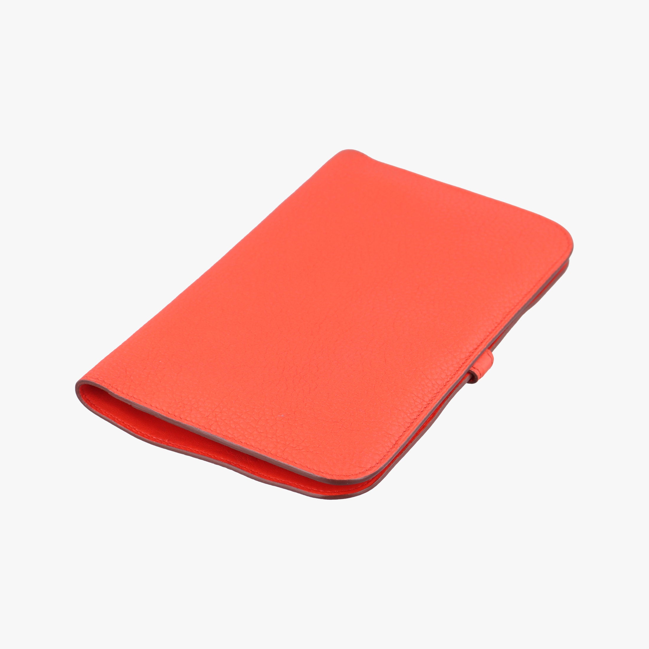 Pre-owned Hermes Dogon Duo Orange Togo  clutchbag | stylenewstar
