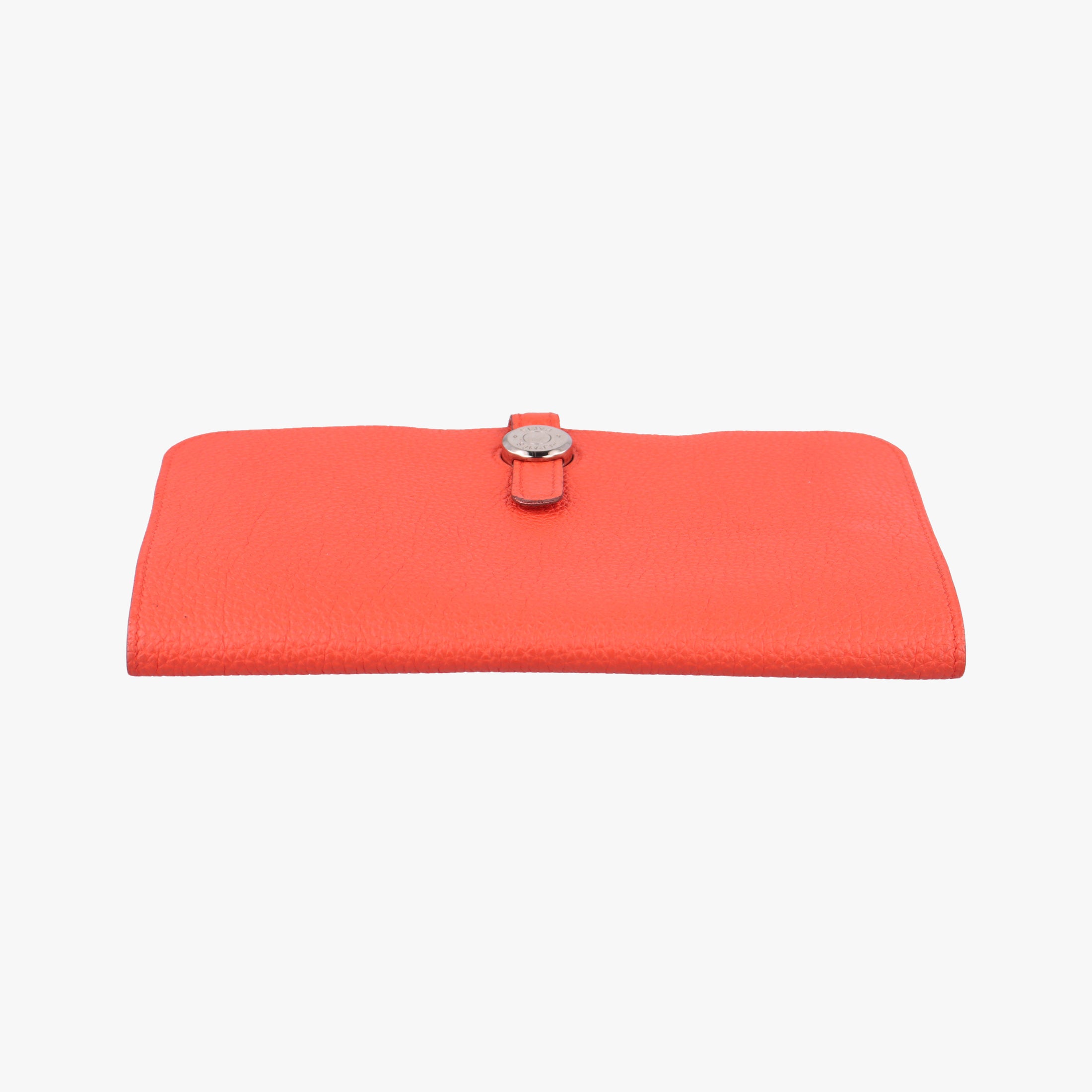 Pre-owned Hermes Dogon Duo Orange Togo  clutchbag | stylenewstar