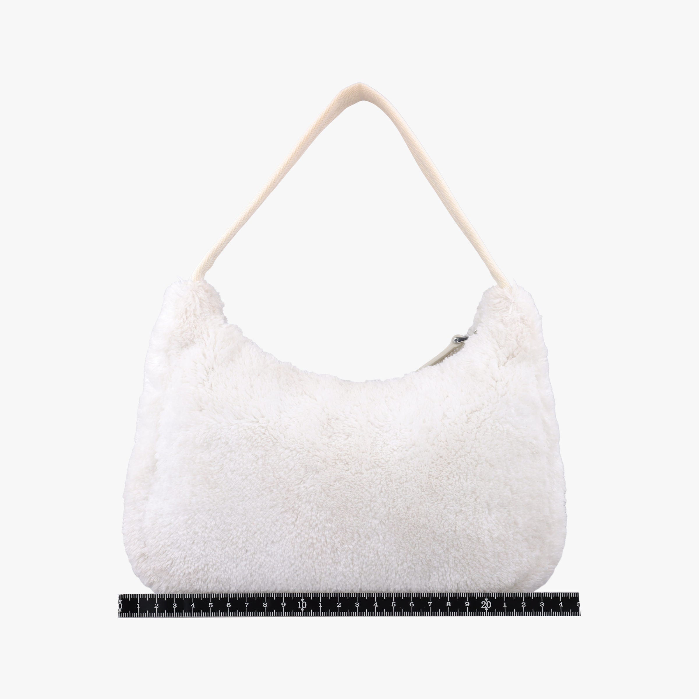 Vintage Prada Re-Edition2000 White Terry cloth 1NE515 handbag | stylenewstar