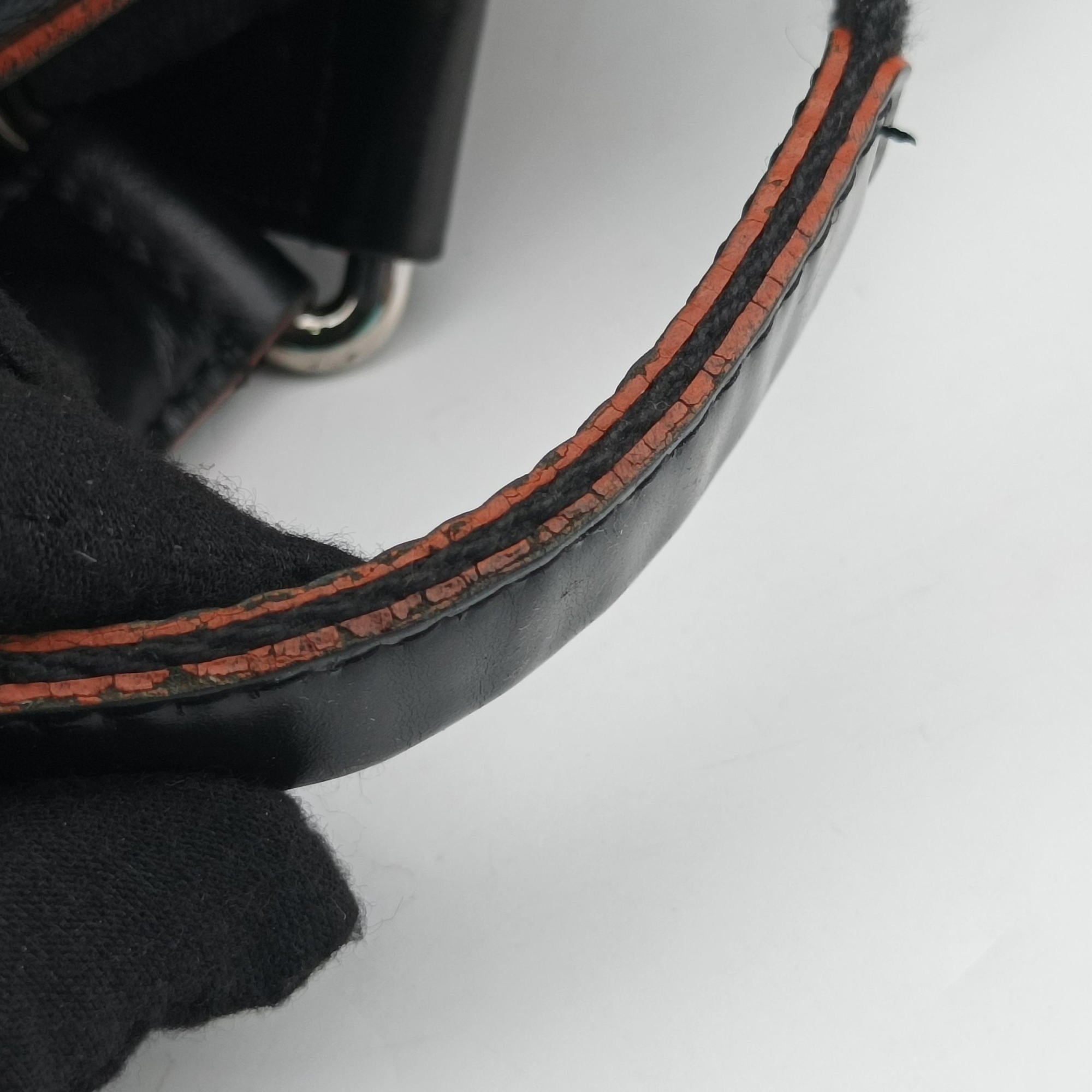 Pre-owned Louis Vuitton Josh Noir×orange Damier Graphite N42403 backpack/rucksack | stylenewstar