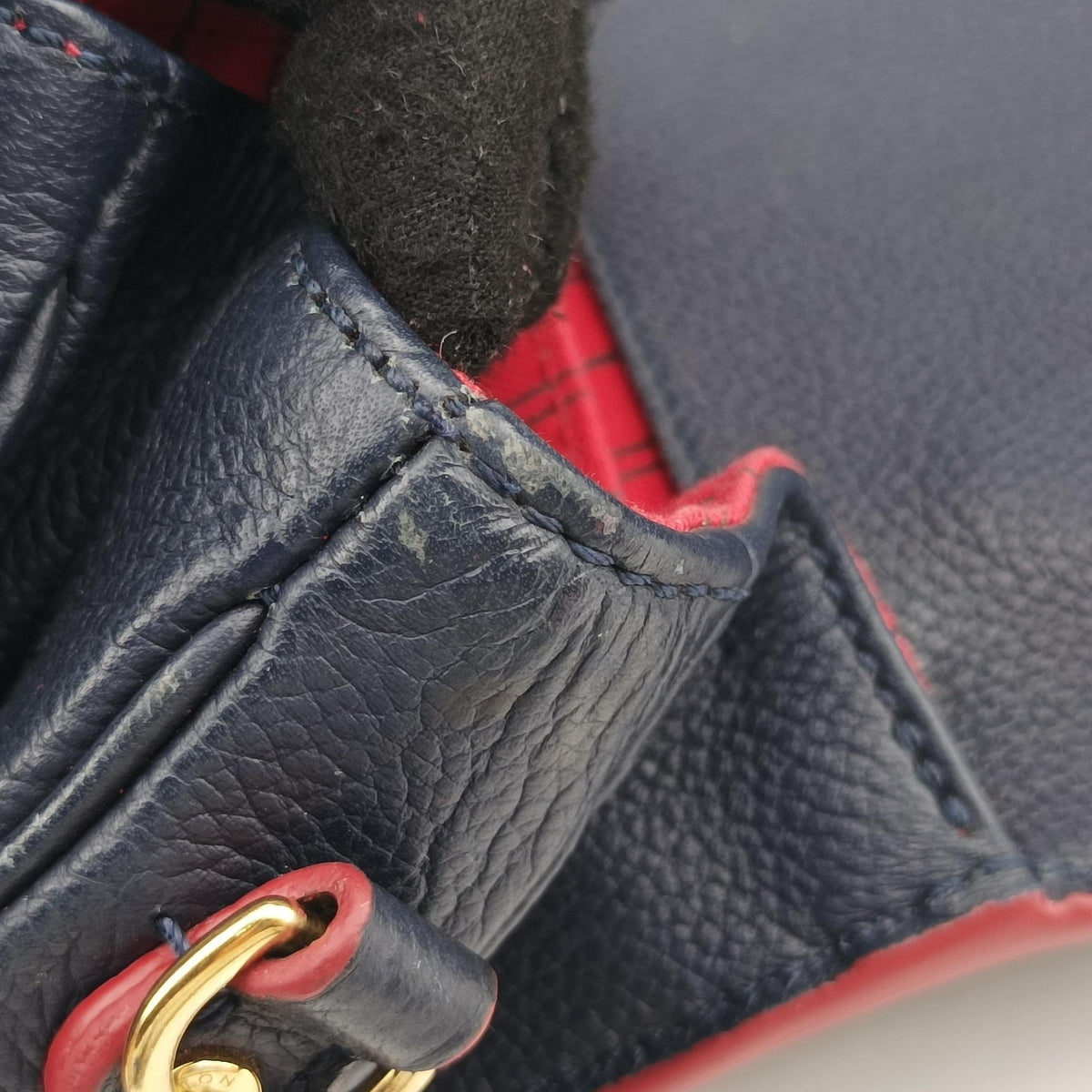 Pre-owned Louis Vuitton Pochette MéTIS MM Navy×Marine Rouge Monogram Empreinte M44071 shoulderbag | stylenewstar