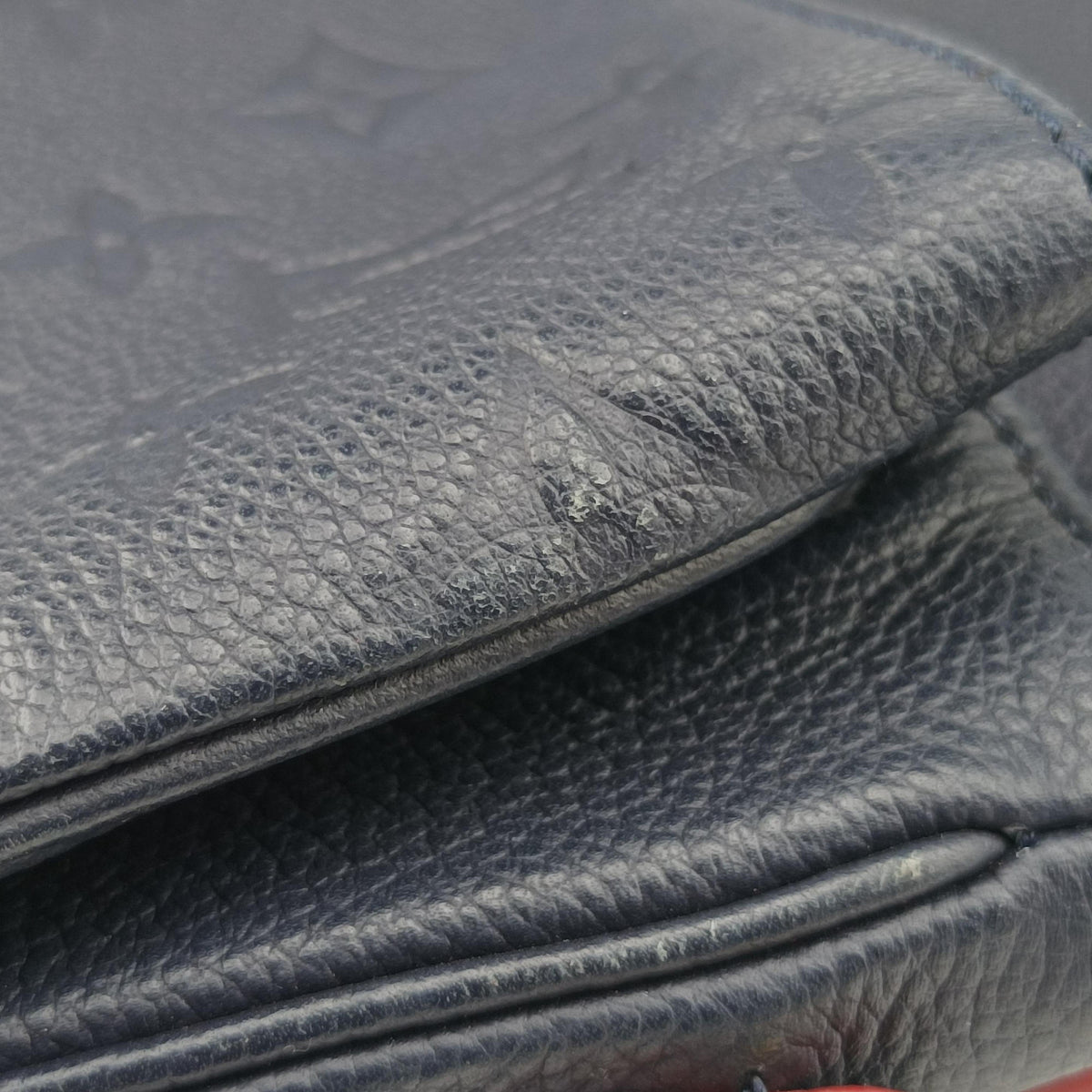 Pre-owned Louis Vuitton Pochette MéTIS MM Navy×Marine Rouge Monogram Empreinte M44071 shoulderbag | stylenewstar