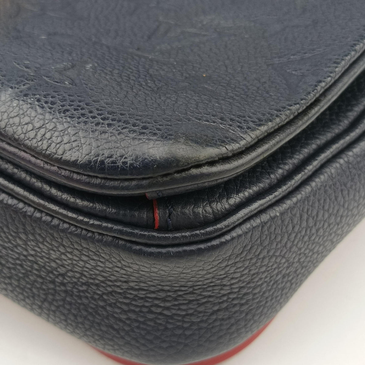 Pre-owned Louis Vuitton Pochette MéTIS MM Navy×Marine Rouge Monogram Empreinte M44071 shoulderbag | stylenewstar