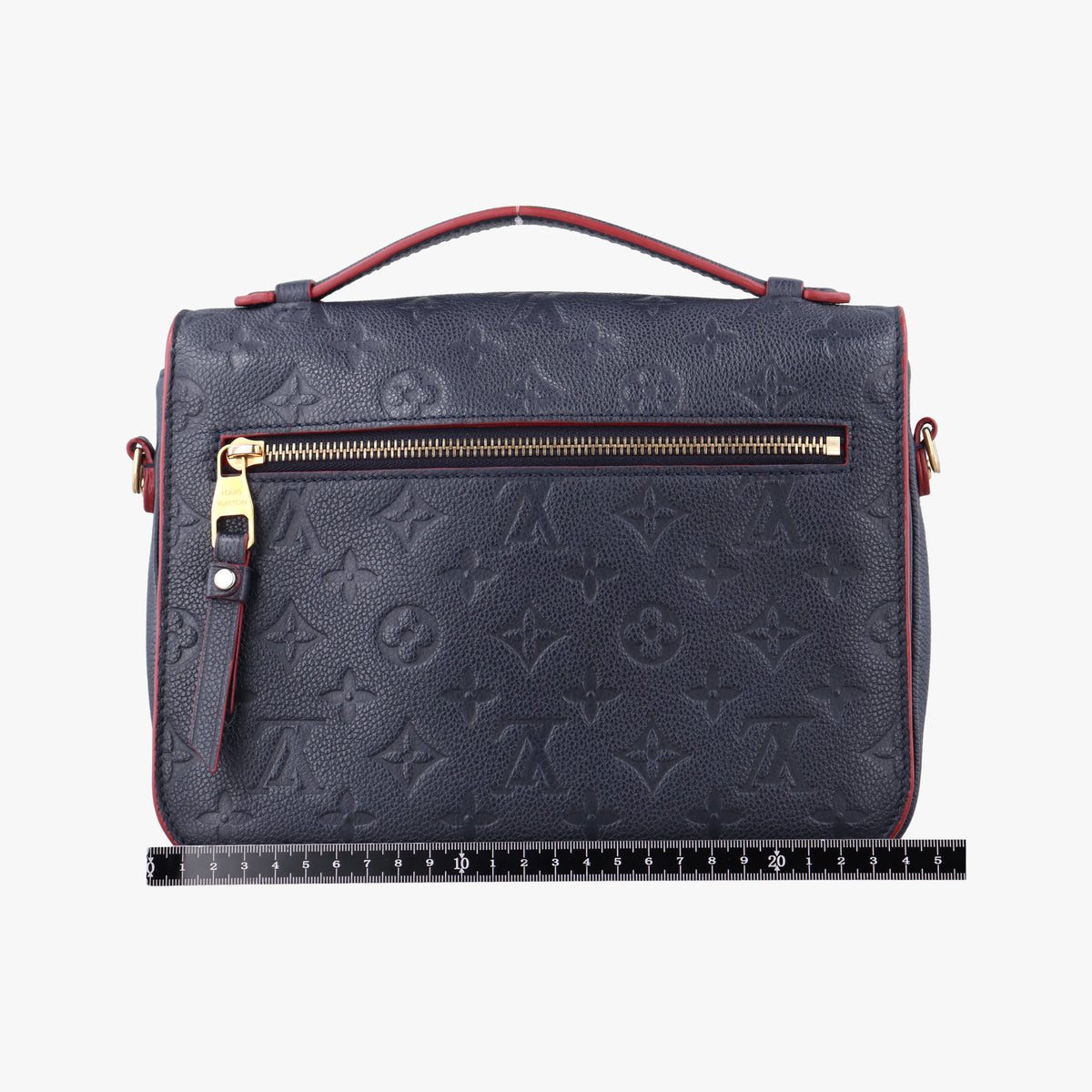 Pre-owned Louis Vuitton Pochette MéTIS MM Navy×Marine Rouge Monogram Empreinte M44071 shoulderbag | stylenewstar