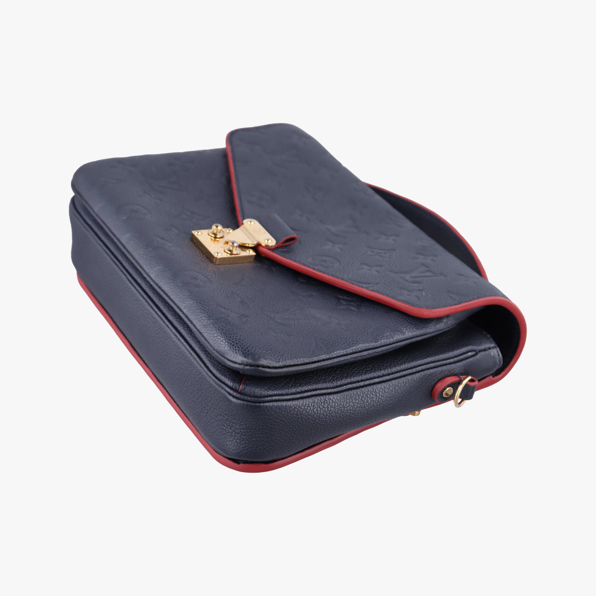 Pre-owned Louis Vuitton Pochette MéTIS MM Navy×Marine Rouge Monogram Empreinte M44071 shoulderbag | stylenewstar
