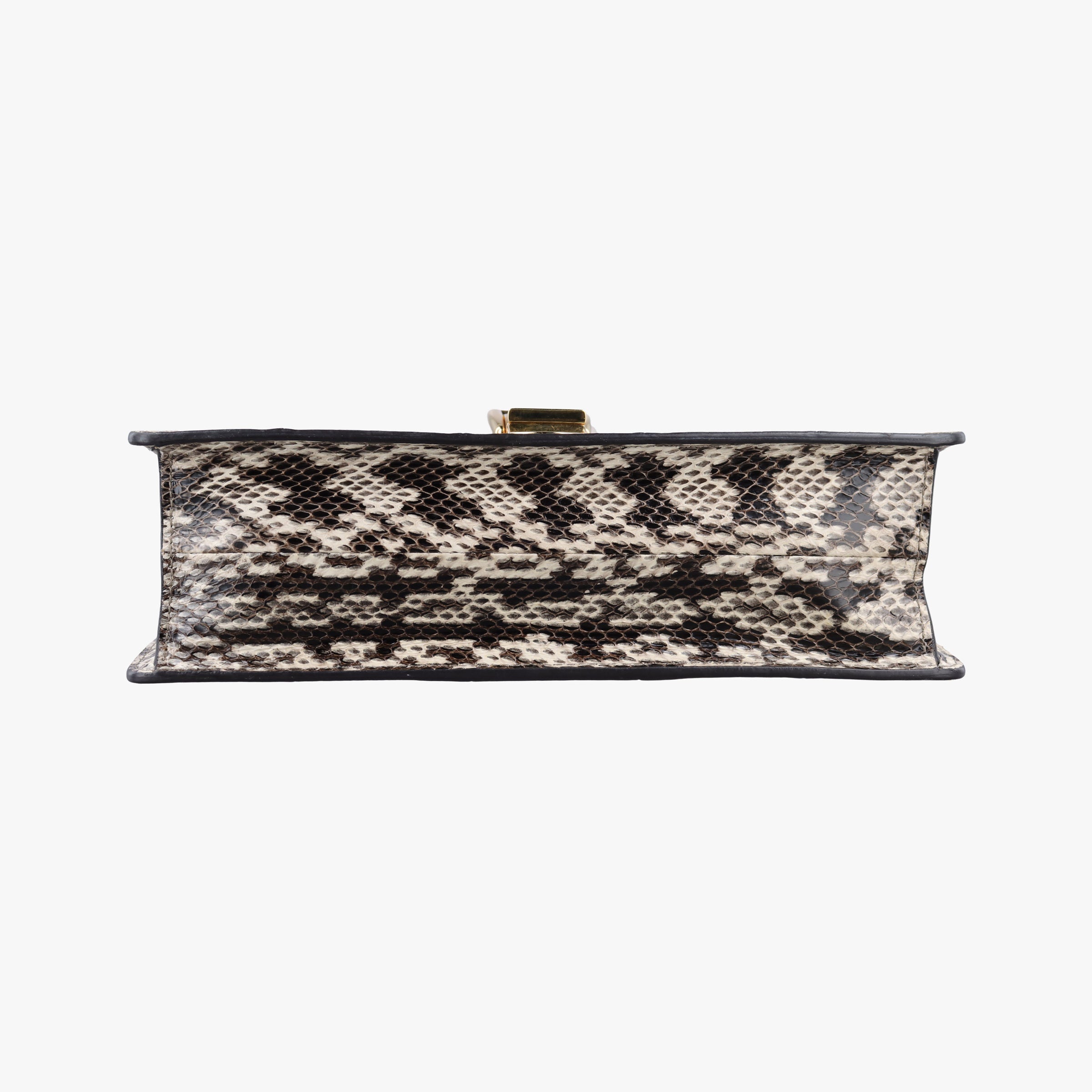 Pre-owned Gucci Sylvie Beige×Multi Snakeskin×Leather 421882 shoulderbag | stylenewstar