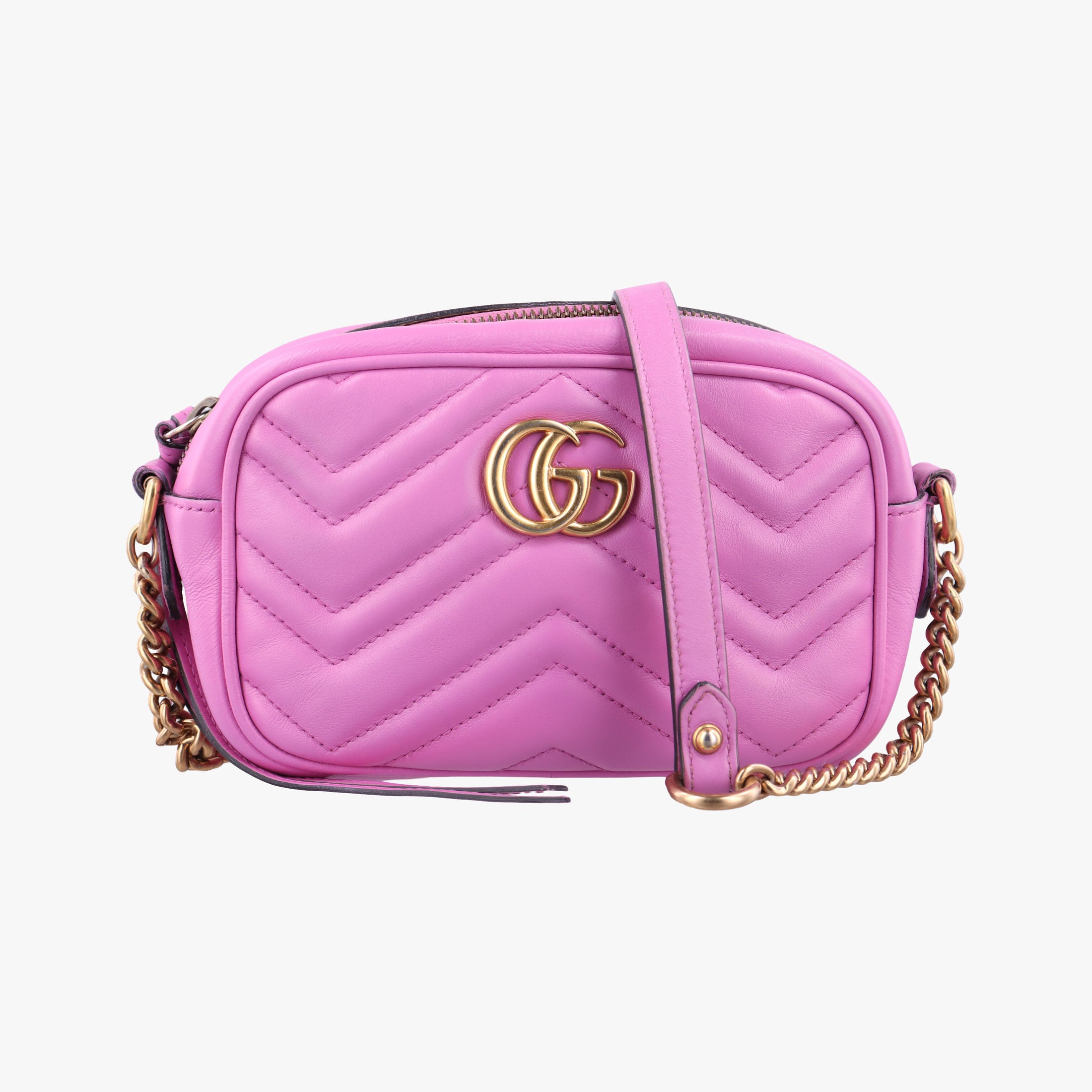 Vintage Gucci GG Marmont Pink Leather 448065 shoulderbag | stylenewstar
